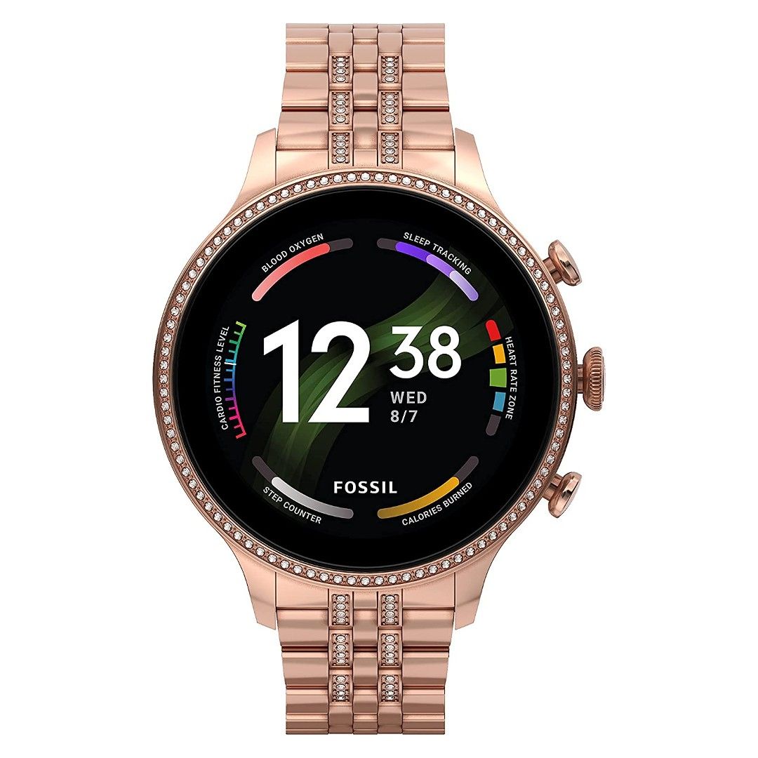 Smartwatch Fossil Gen 6 em ouro rosa para mulheres