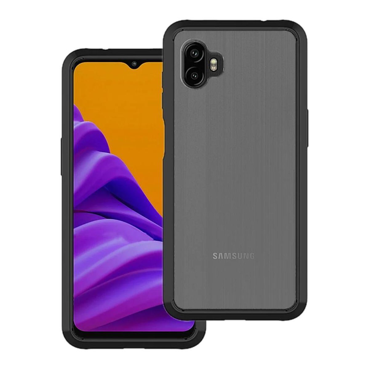 Capa resistente Armor-X para Galaxy XCover6 Pro, vistas frontal e traseira