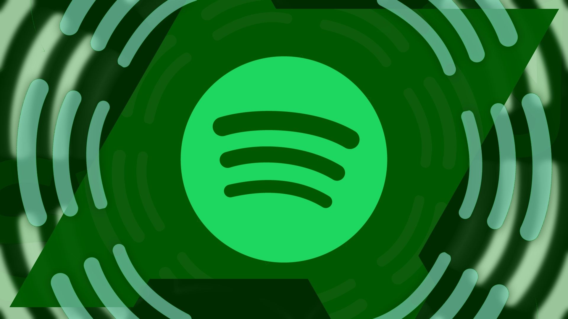 O logotipo do Spotify dentro das iniciais AP