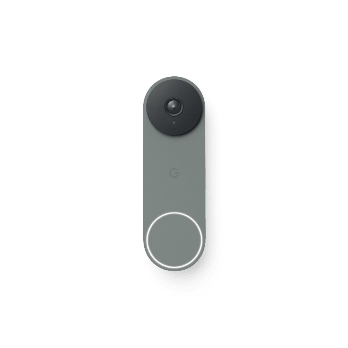 Google Nest Doorbell (com fio, 2ª geração) contra um fundo branco