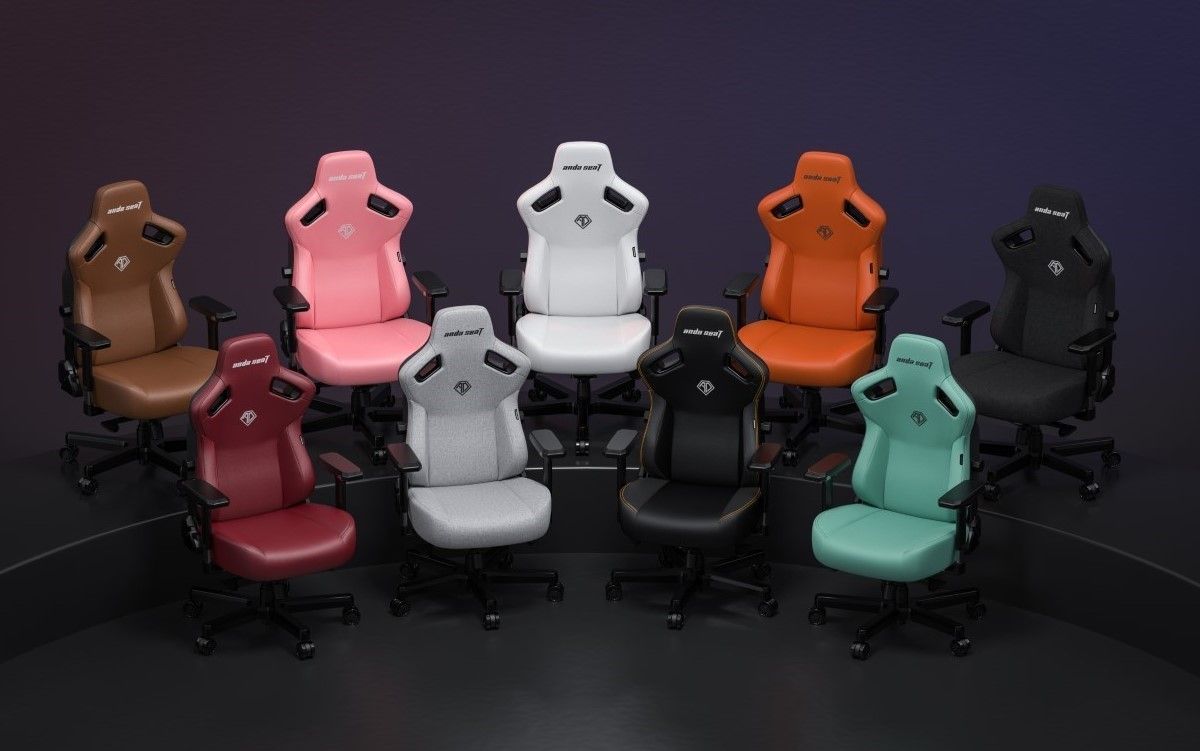 Nove opções de cores da cadeira para jogos AndaSeat Kaiser3