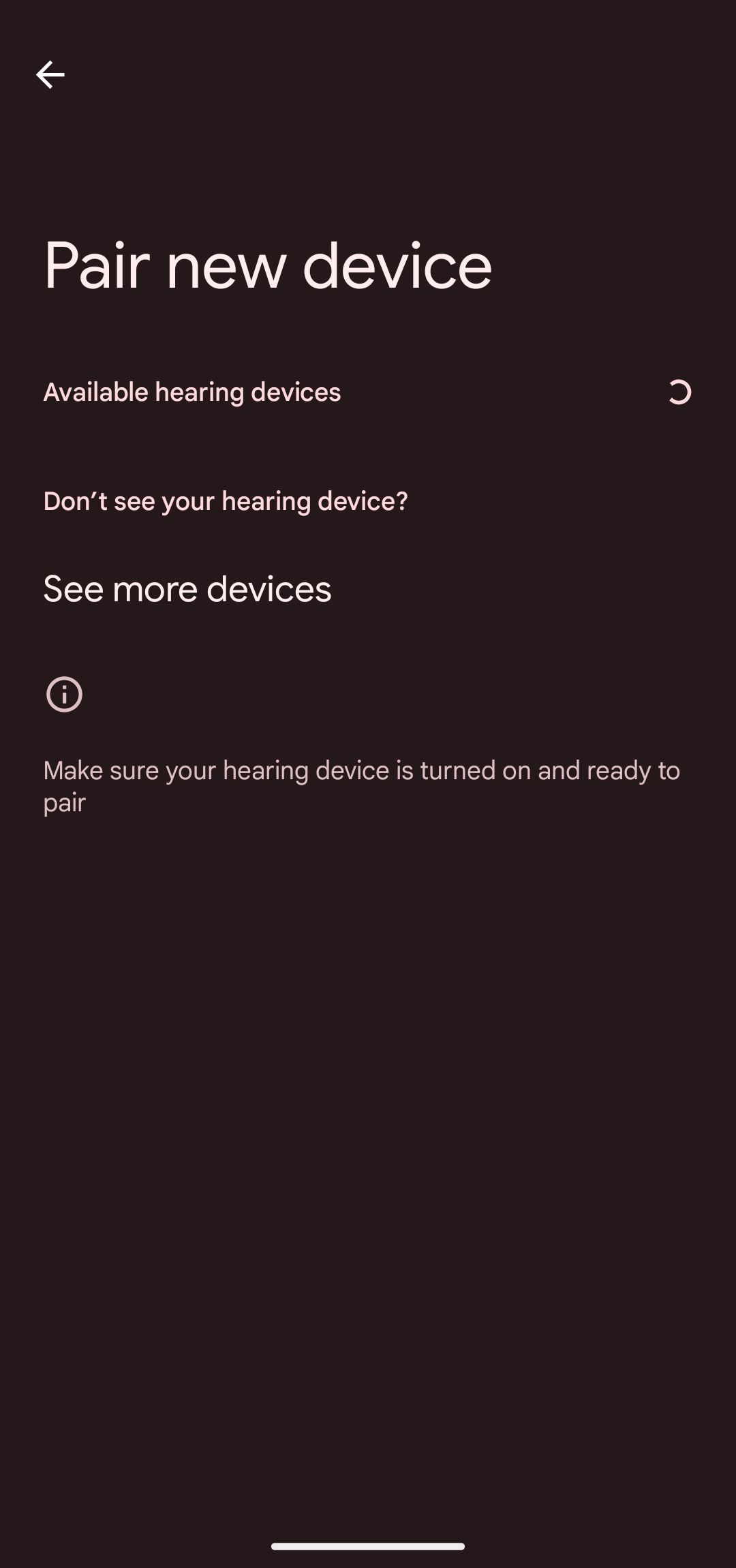 Emparelhe um novo dispositivo para adicionar aparelhos auditivos