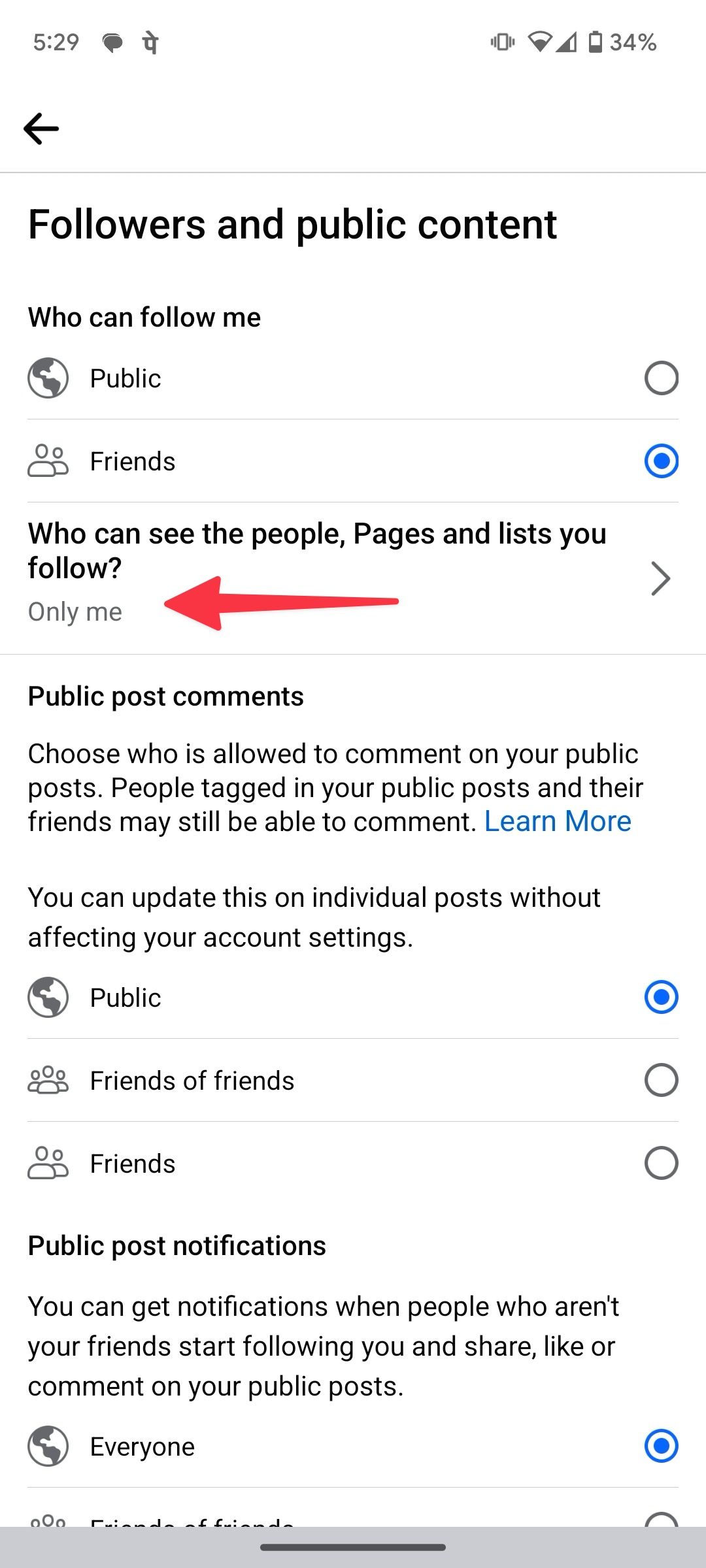 editar privacidade do Facebook