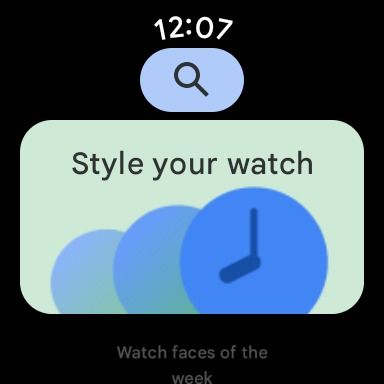 listagem de aplicativos na Play Store mostrando compatibilidade com Pixel Watch