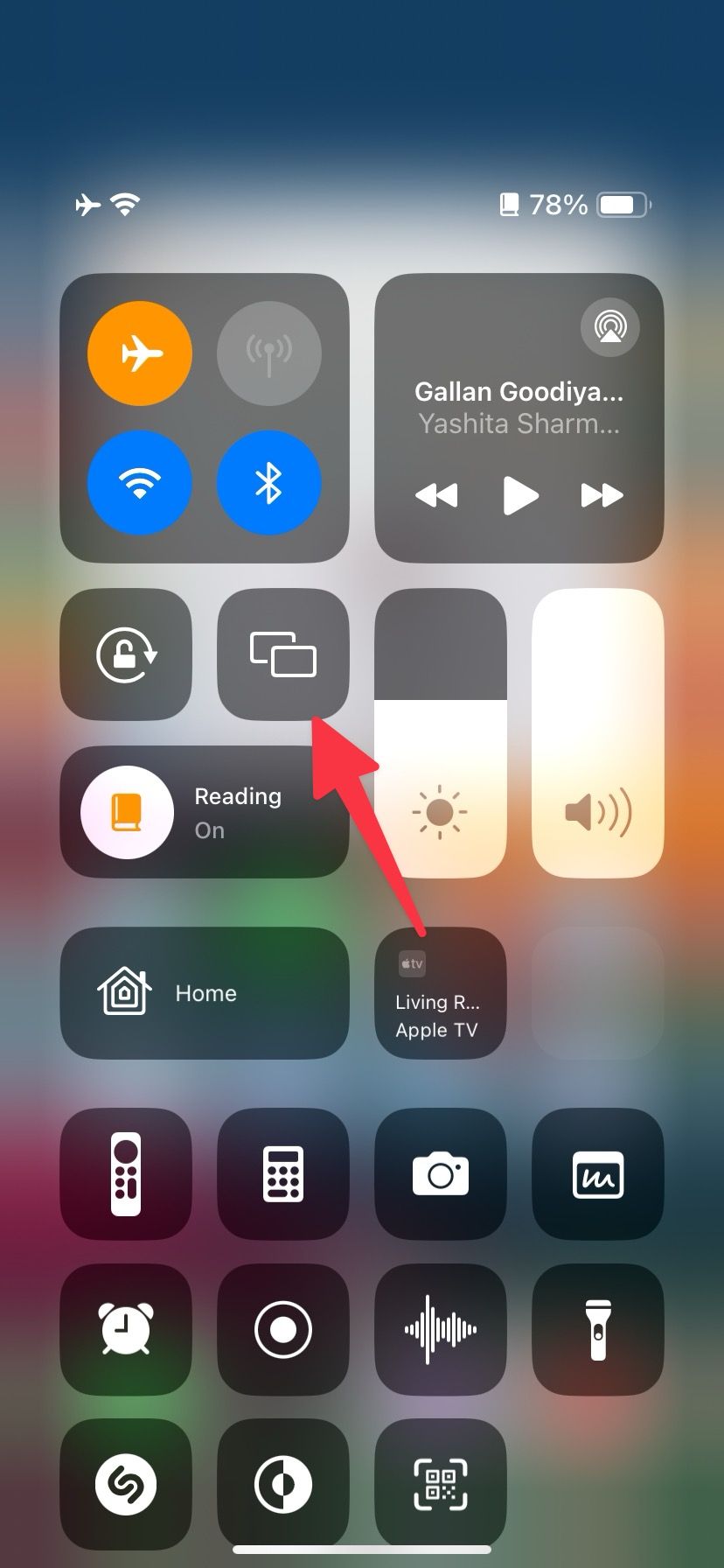 Habilite o espelhamento de tela no iPhone