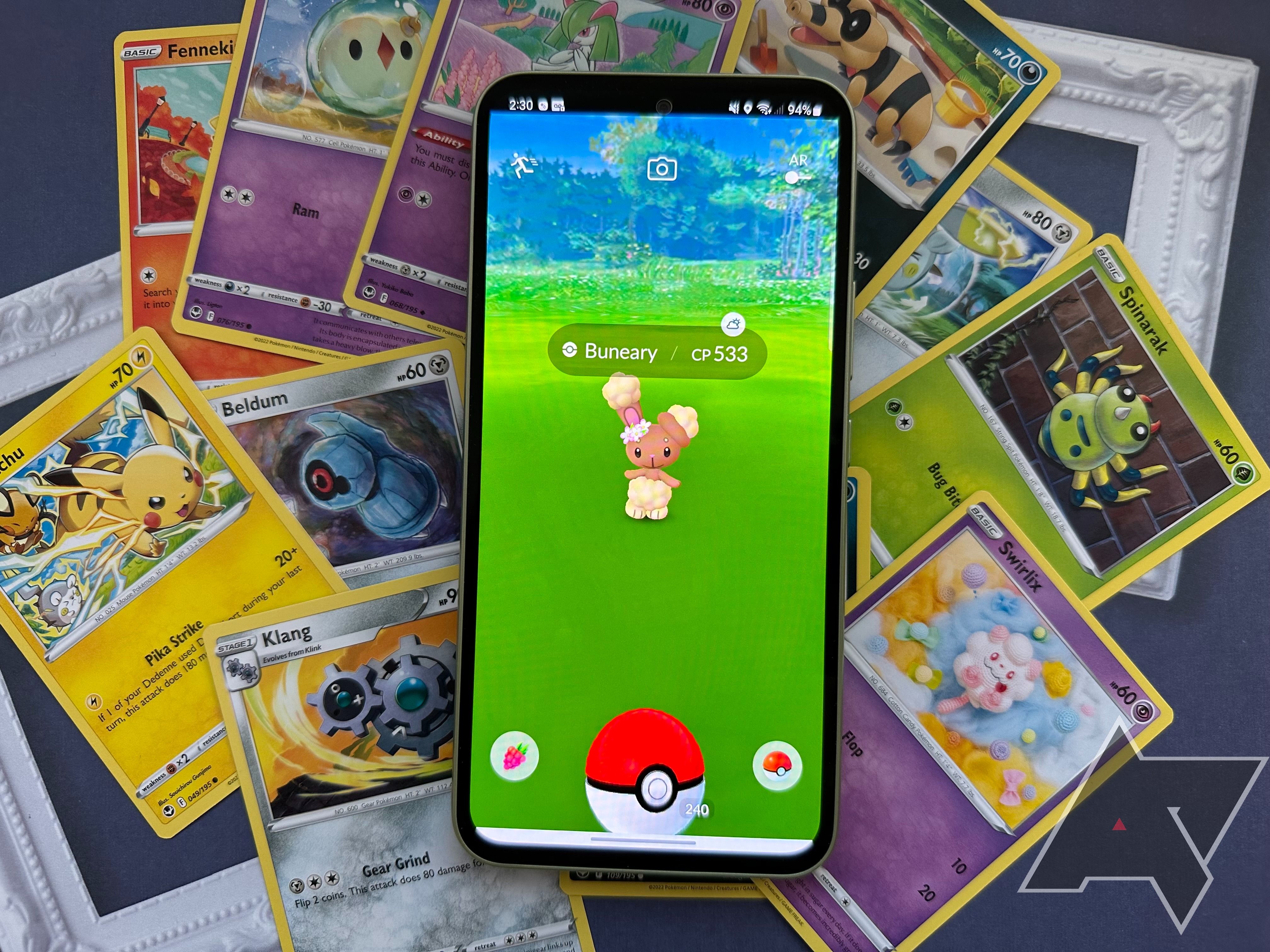 Pokémon Go rodando no Galaxy A54