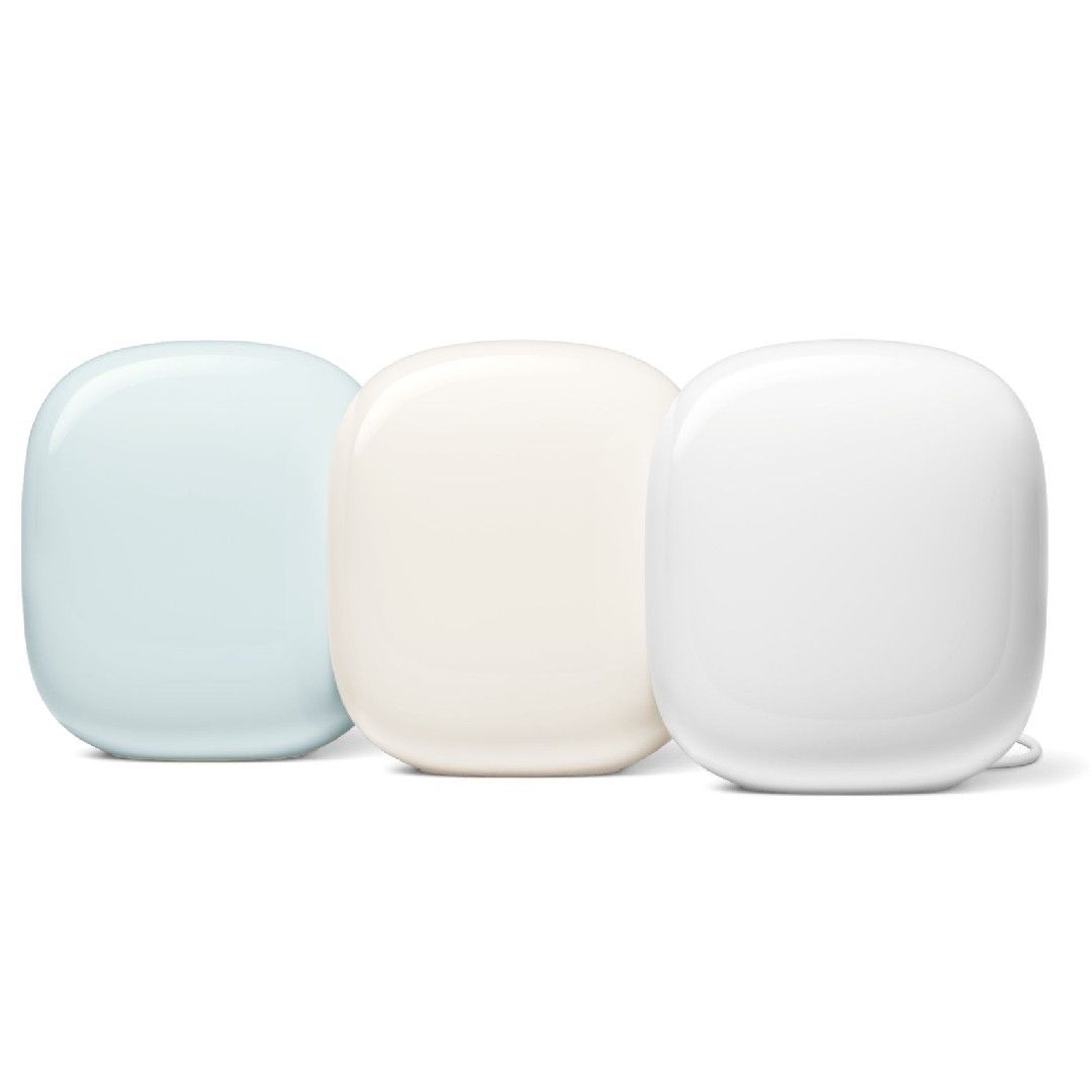 Google Nest Wifi Pro em três cores