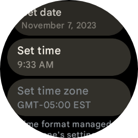 Defina a hora no Google Pixel Watch 2