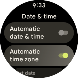 Altere a hora e a data no Google Pixel Watch 2