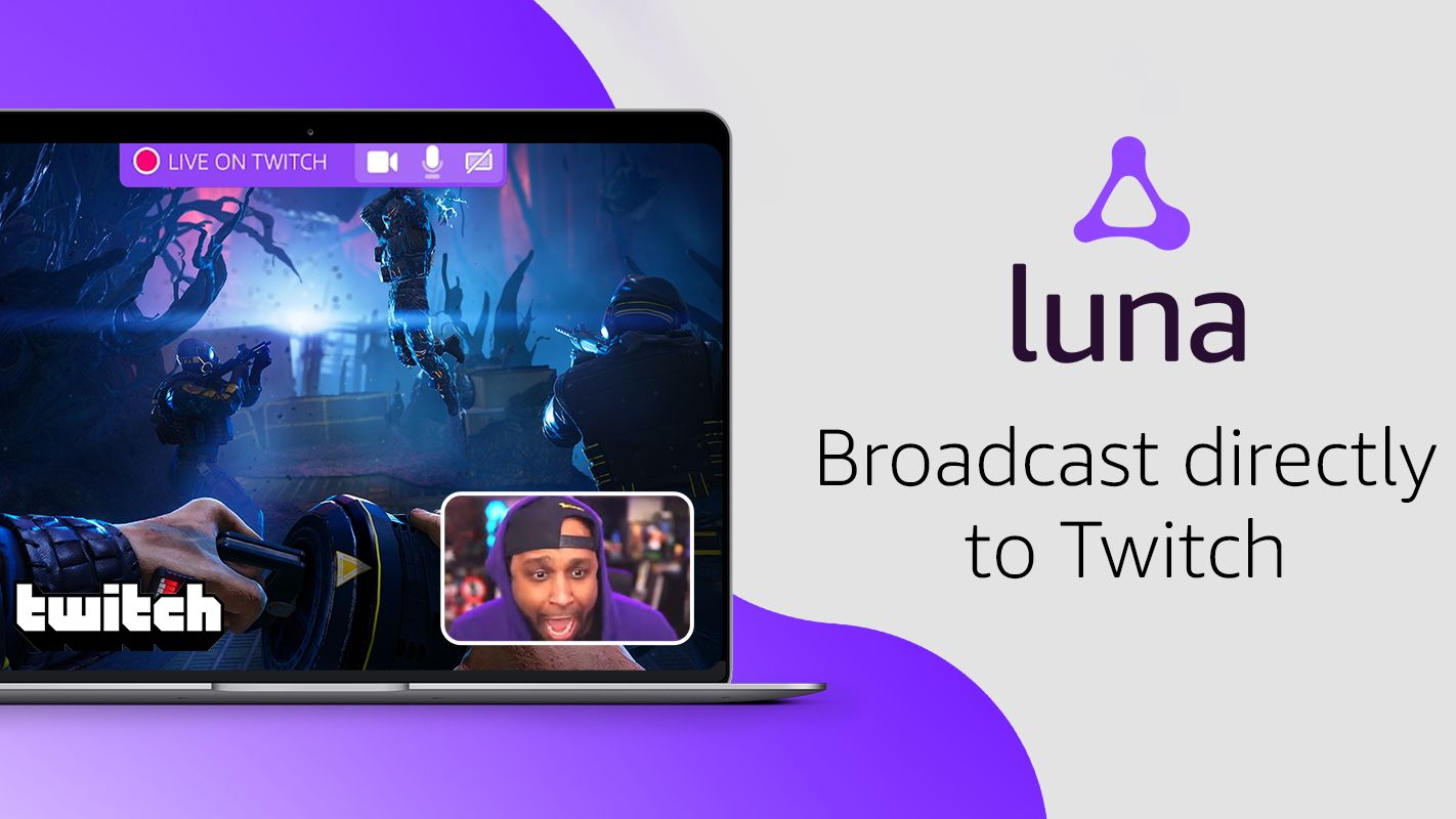 Anúncio de transmissão do Amazon Luna Twitch