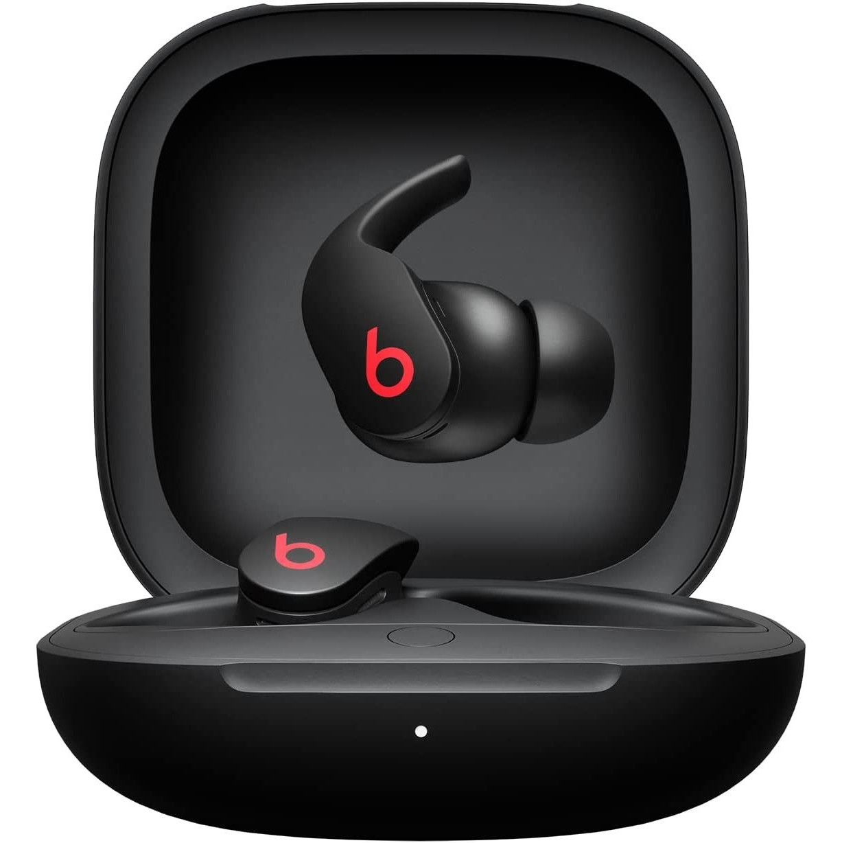 Beats Fit Pro em preto sobre fundo branco