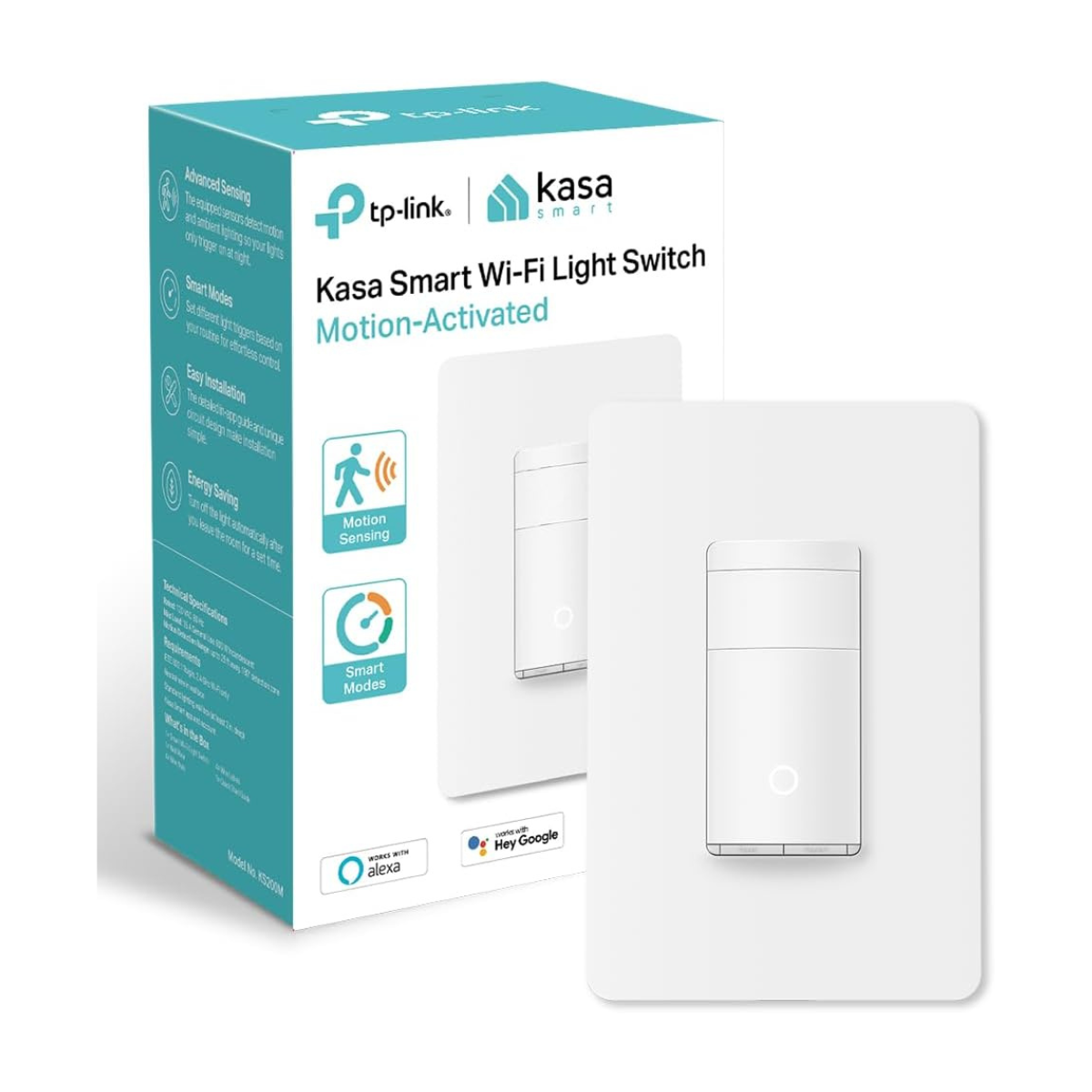 O interruptor do sensor de movimento Kasa Smart Wi-Fi