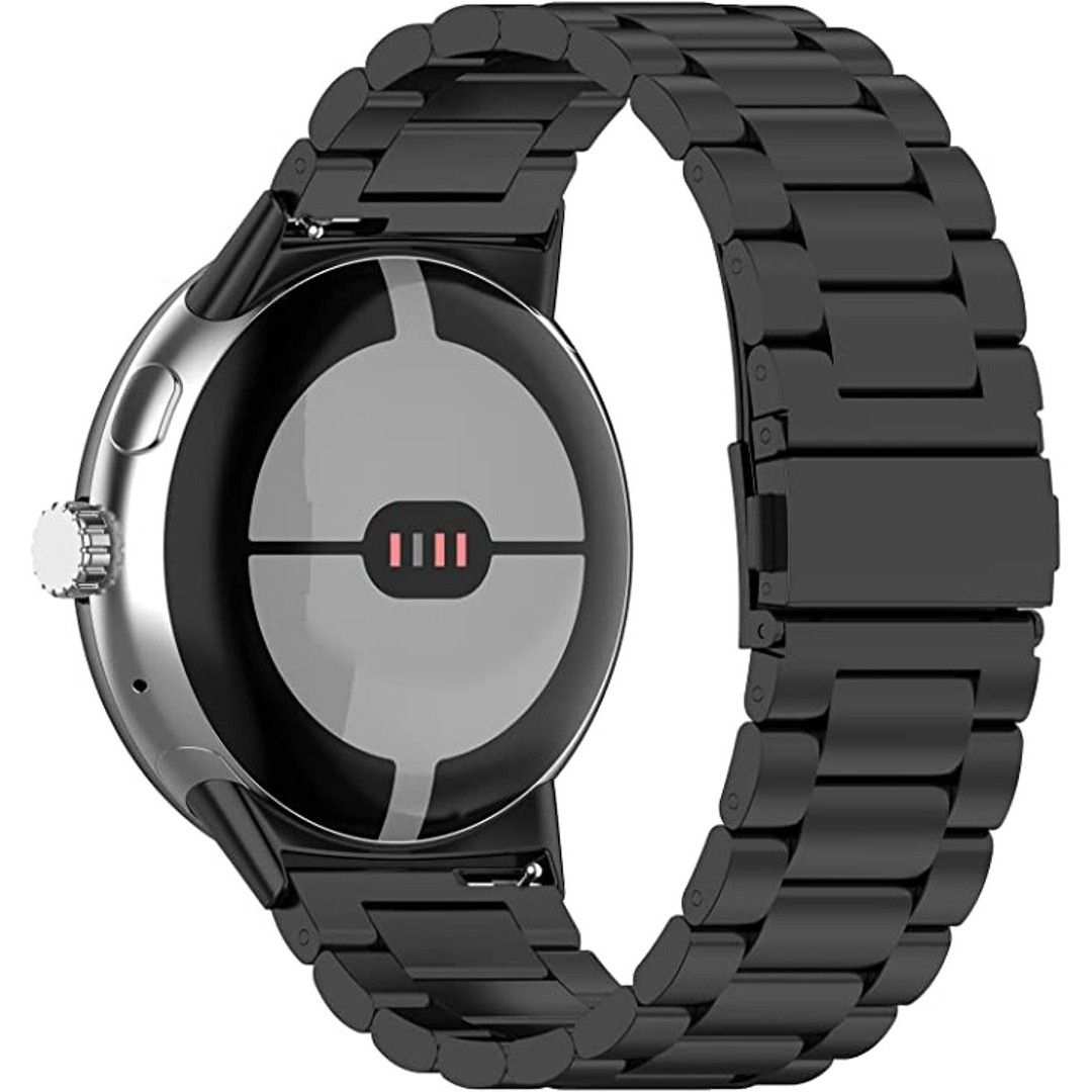 Pulseira de aço inoxidável TenCloud para Google Pixel Watch, vista angular