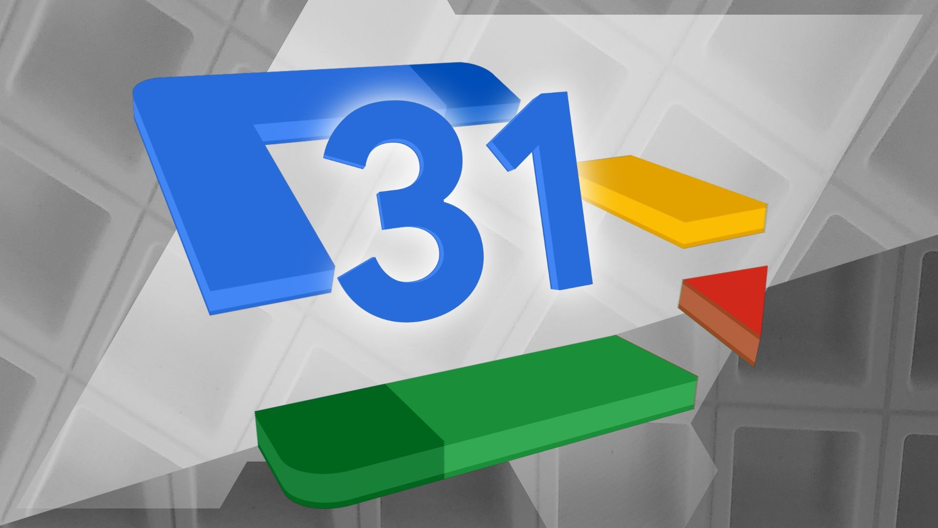 O logotipo do Google Agenda sobre uma imagem abstrata