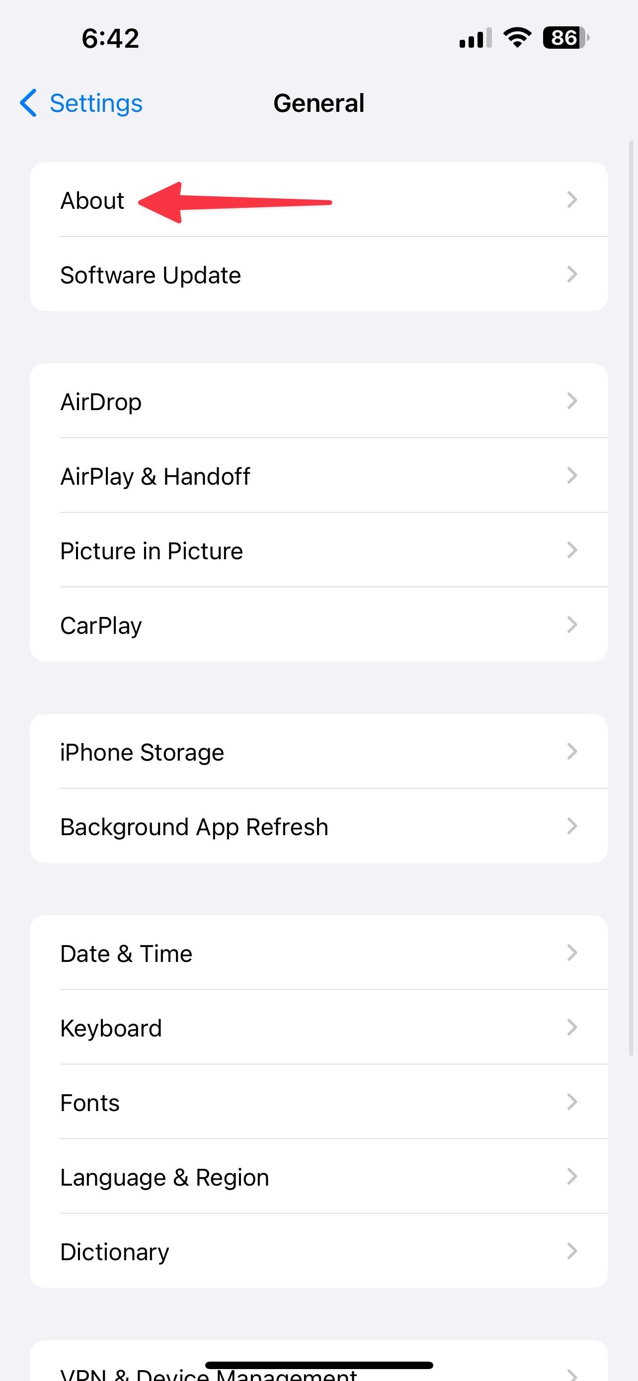 atualizar as configurações da operadora no iPhone