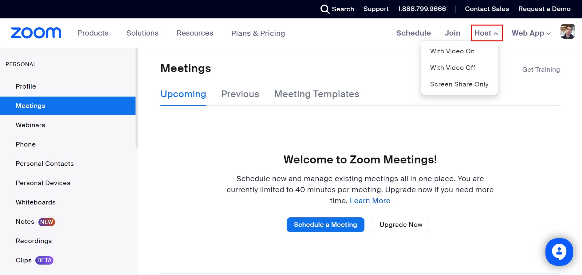 Organize uma reunião Zoom com vídeo ativado ou desativado