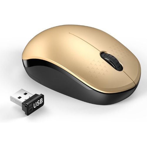 Mouse sem fio Seenda 2.4G em ouro