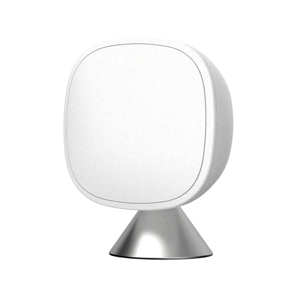 Um sensor inteligente Ecobee em fundo branco