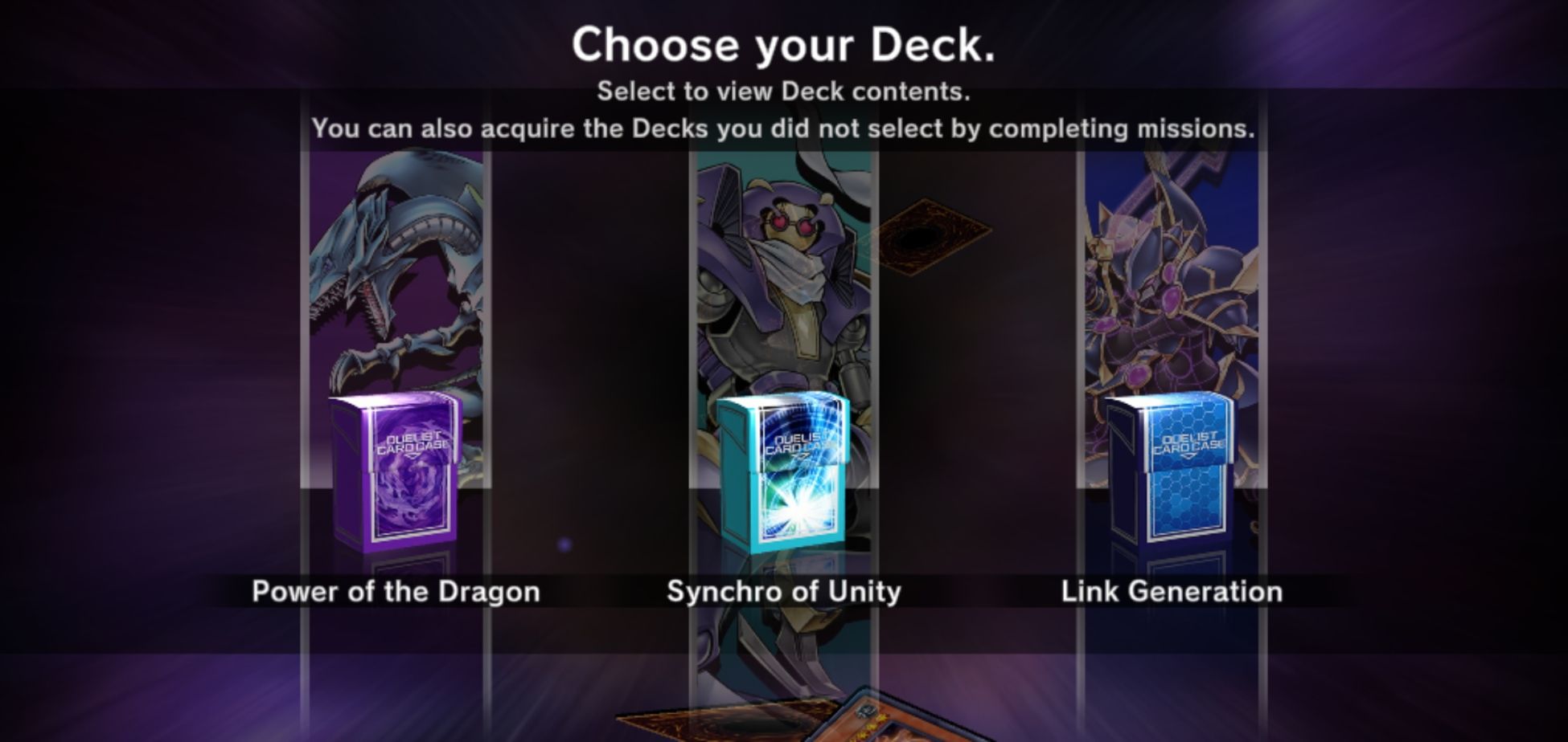 Escolhendo seu deck inicial