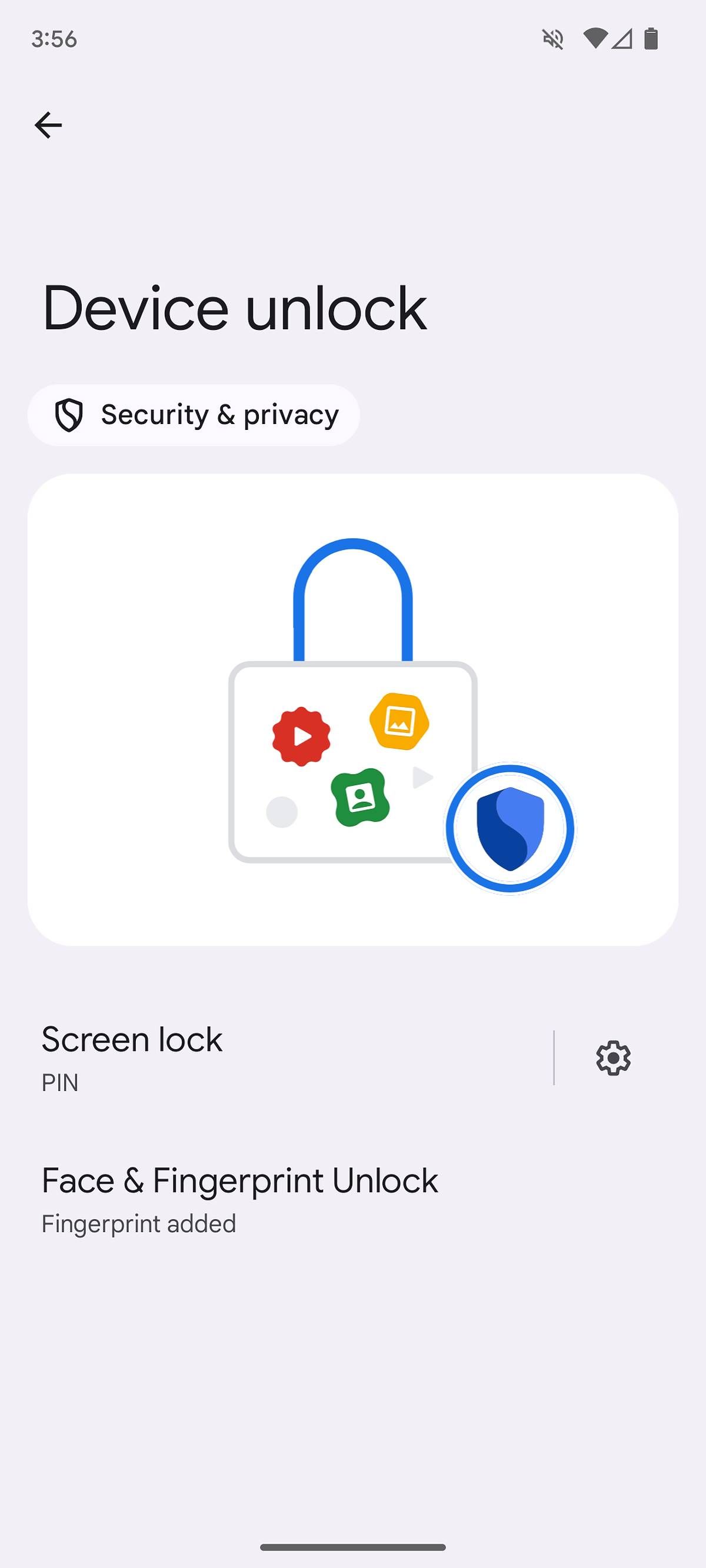 As opções de desbloqueio do dispositivo no Android 14