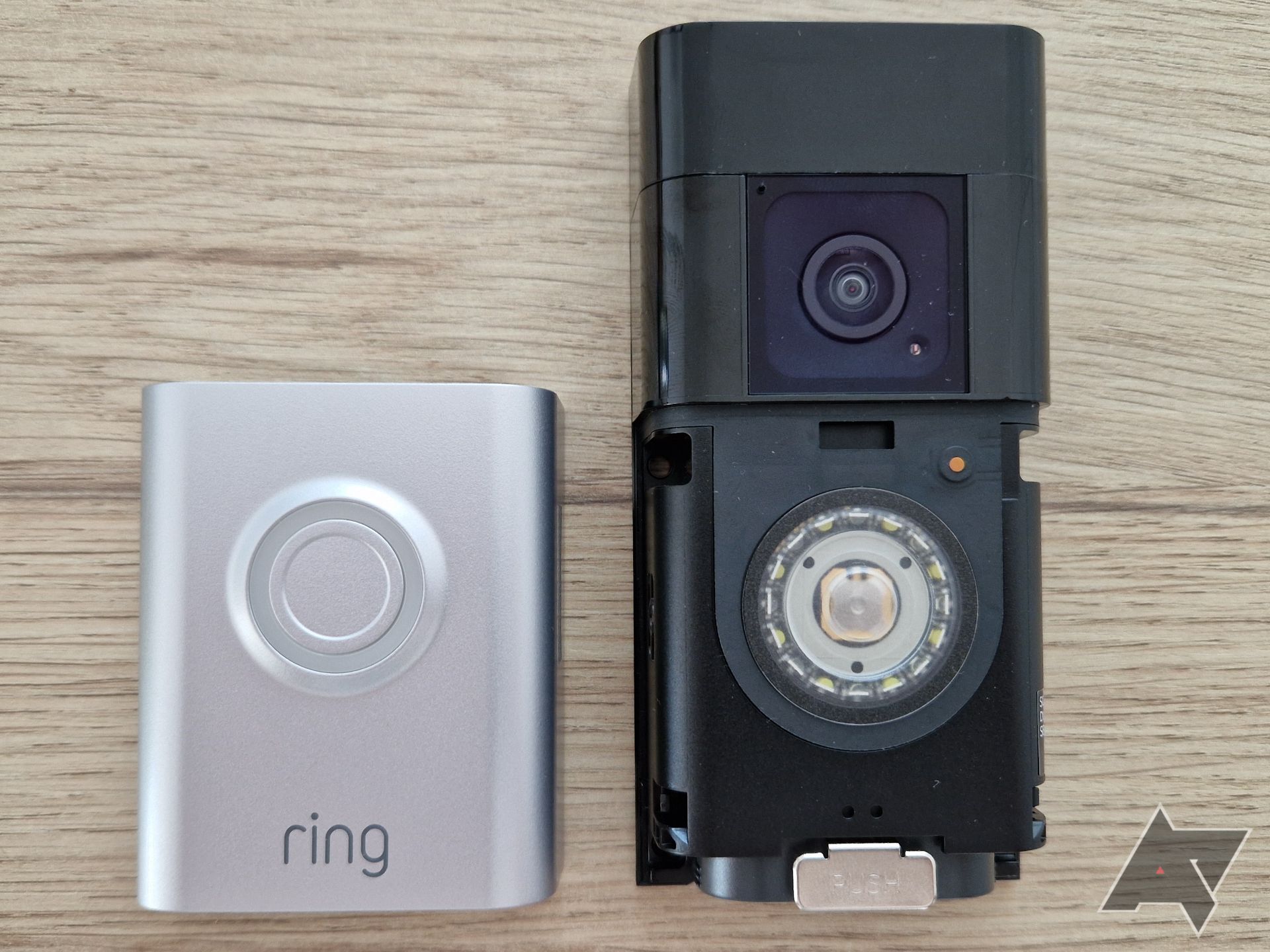Vista da montagem Ring Battery Doorbell Plus