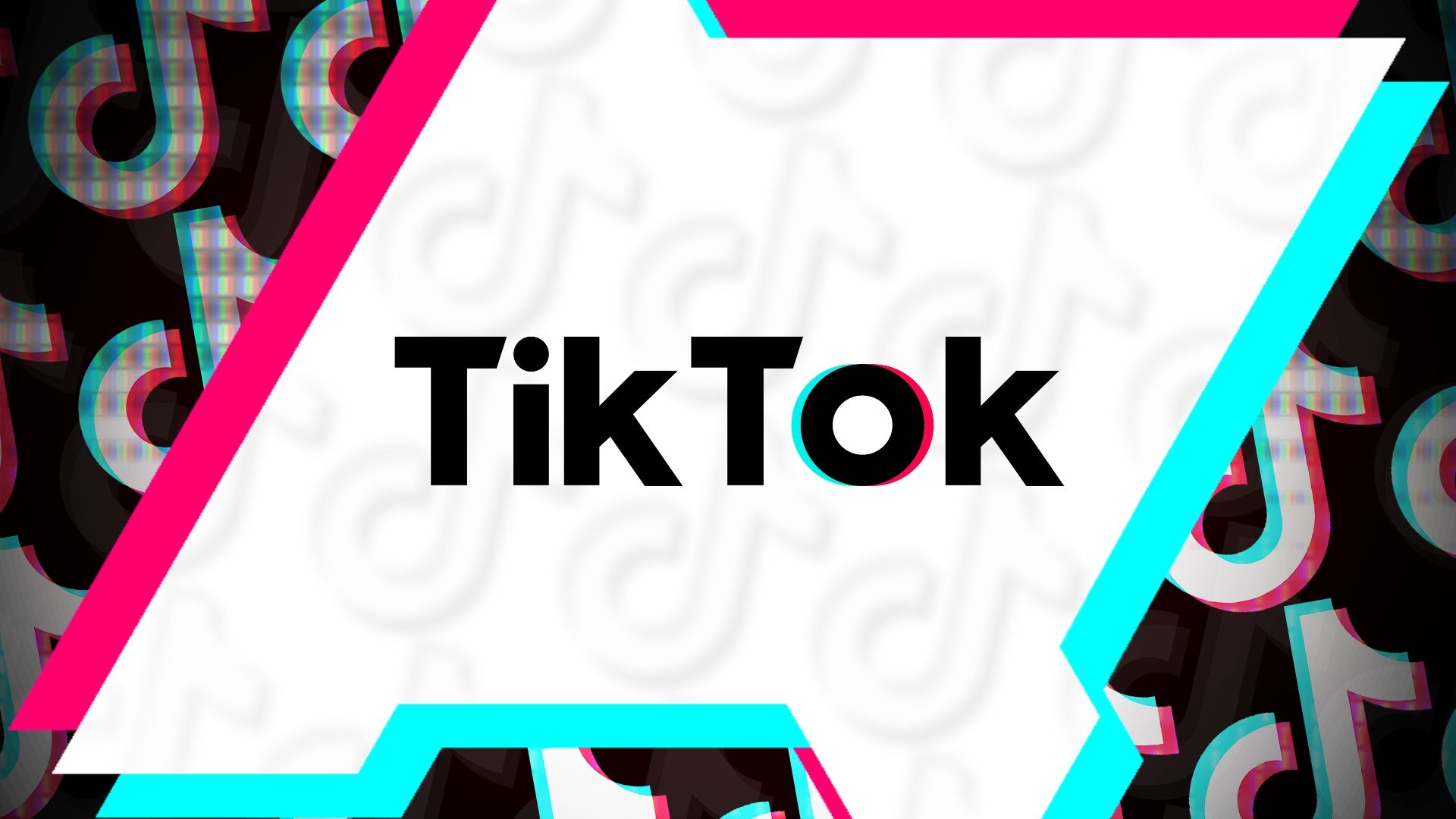 O logotipo do TikTock contra um recorte do logotipo do AndroidPolice com notas musicais ao fundo
