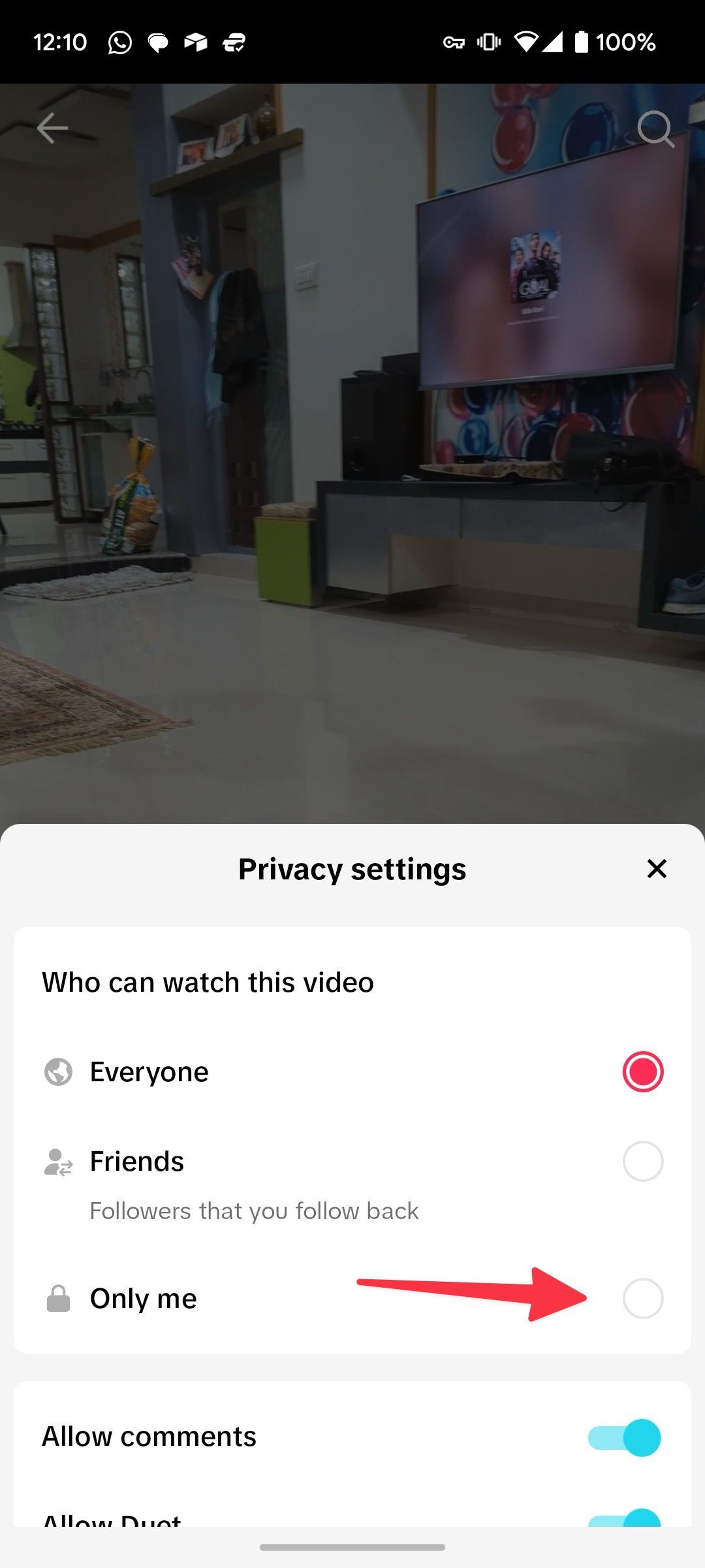 Alterar as configurações de privacidade de vídeo do TikTok