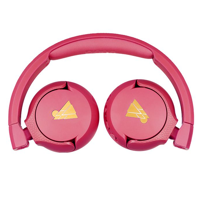 POGS Kids Bluetooth sem fio rosa frente plana