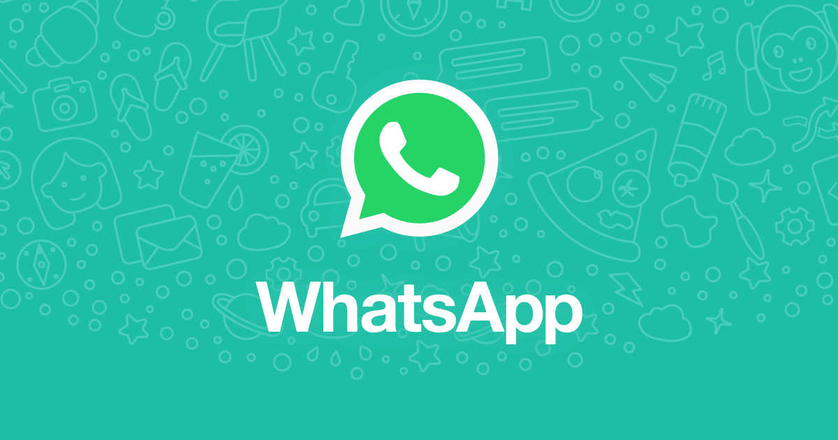 Imagem principal do logotipo do WhatsApp em um fundo verde