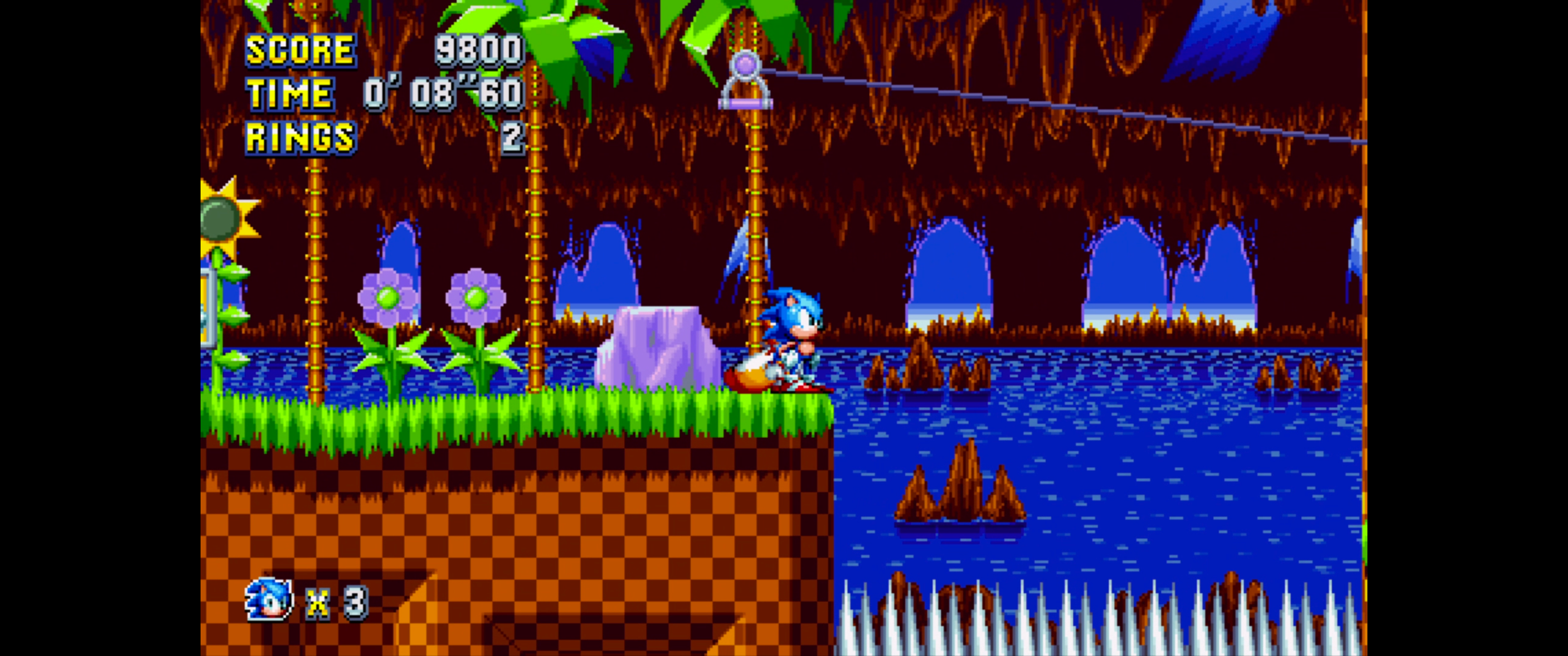 Jogo em nuvem Sonic Mania no Acer Chromebox CXI5
