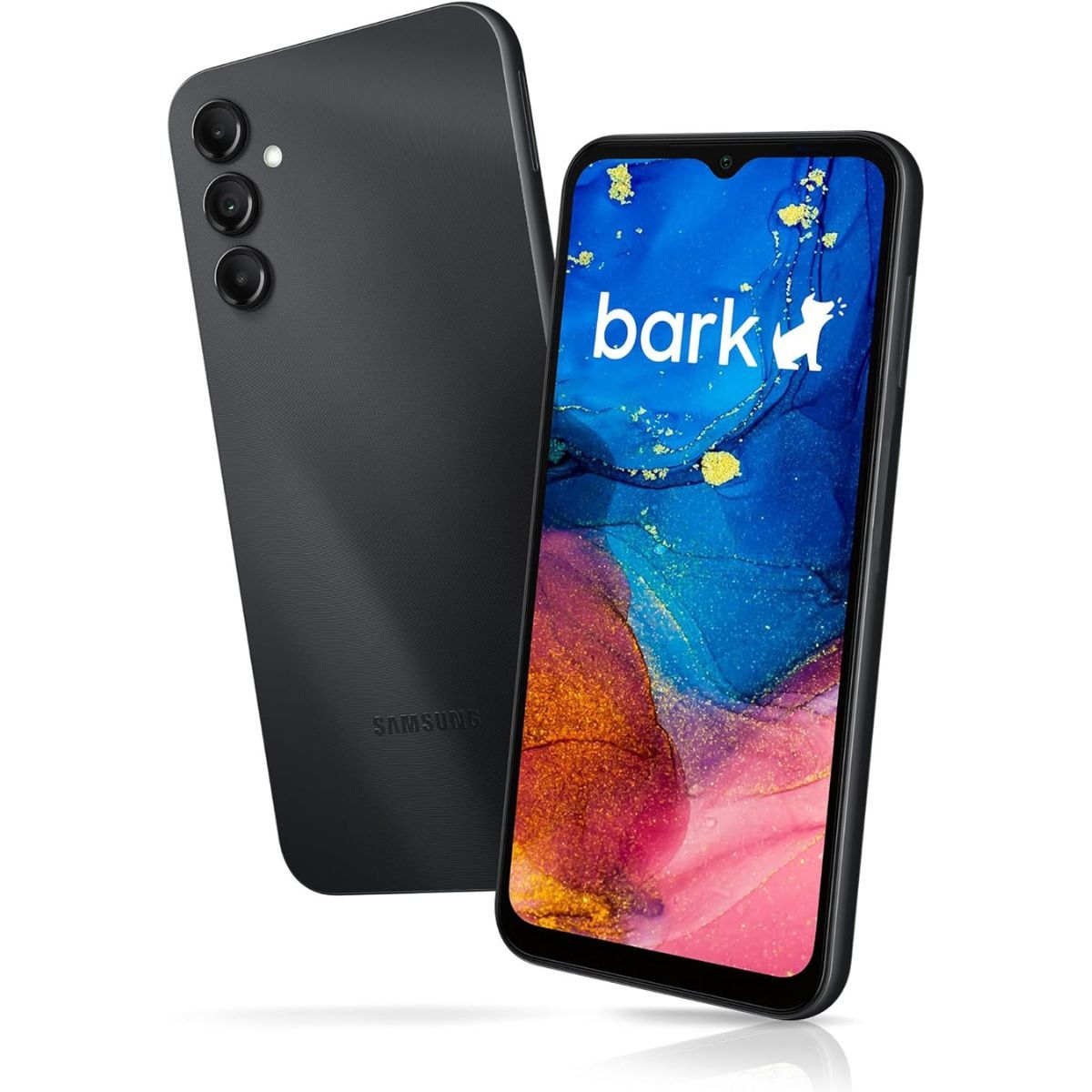 Bark Phone para frente e para frente em fundo branco