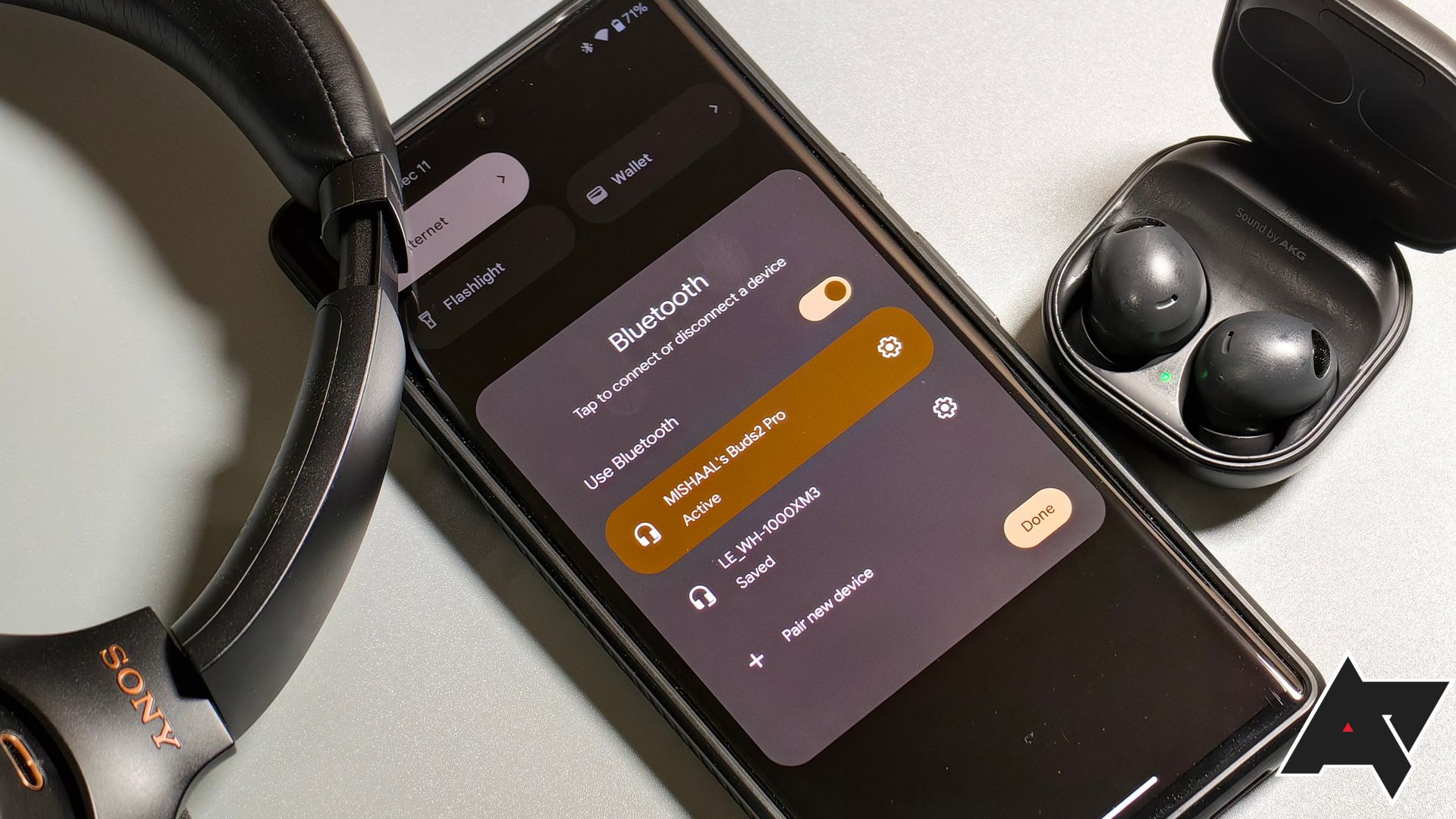 O Android 14 QPR2 Beta 2 mostrando as configurações de Bluetooth