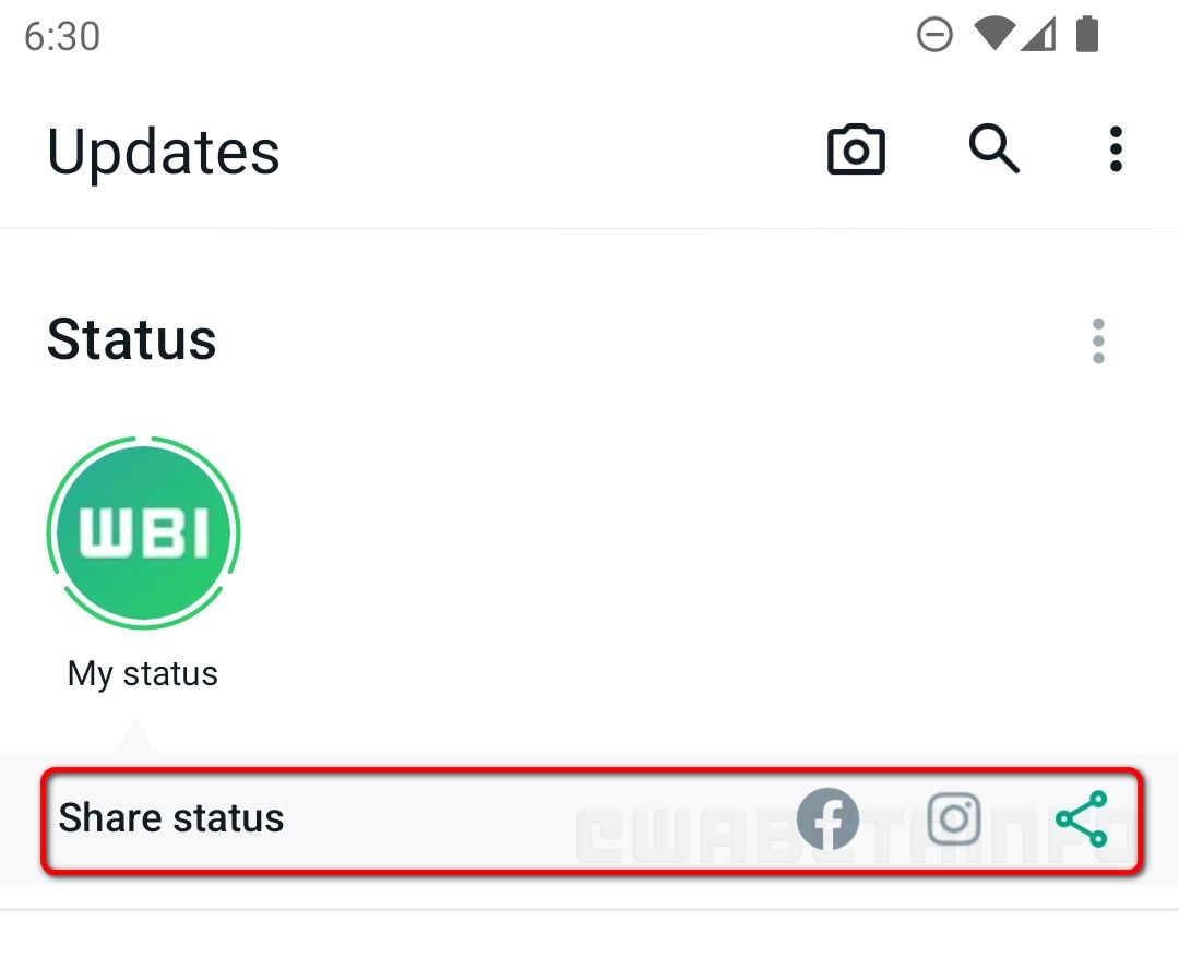 Atualizações de status do WhatsApp-banner de link do Instagram
