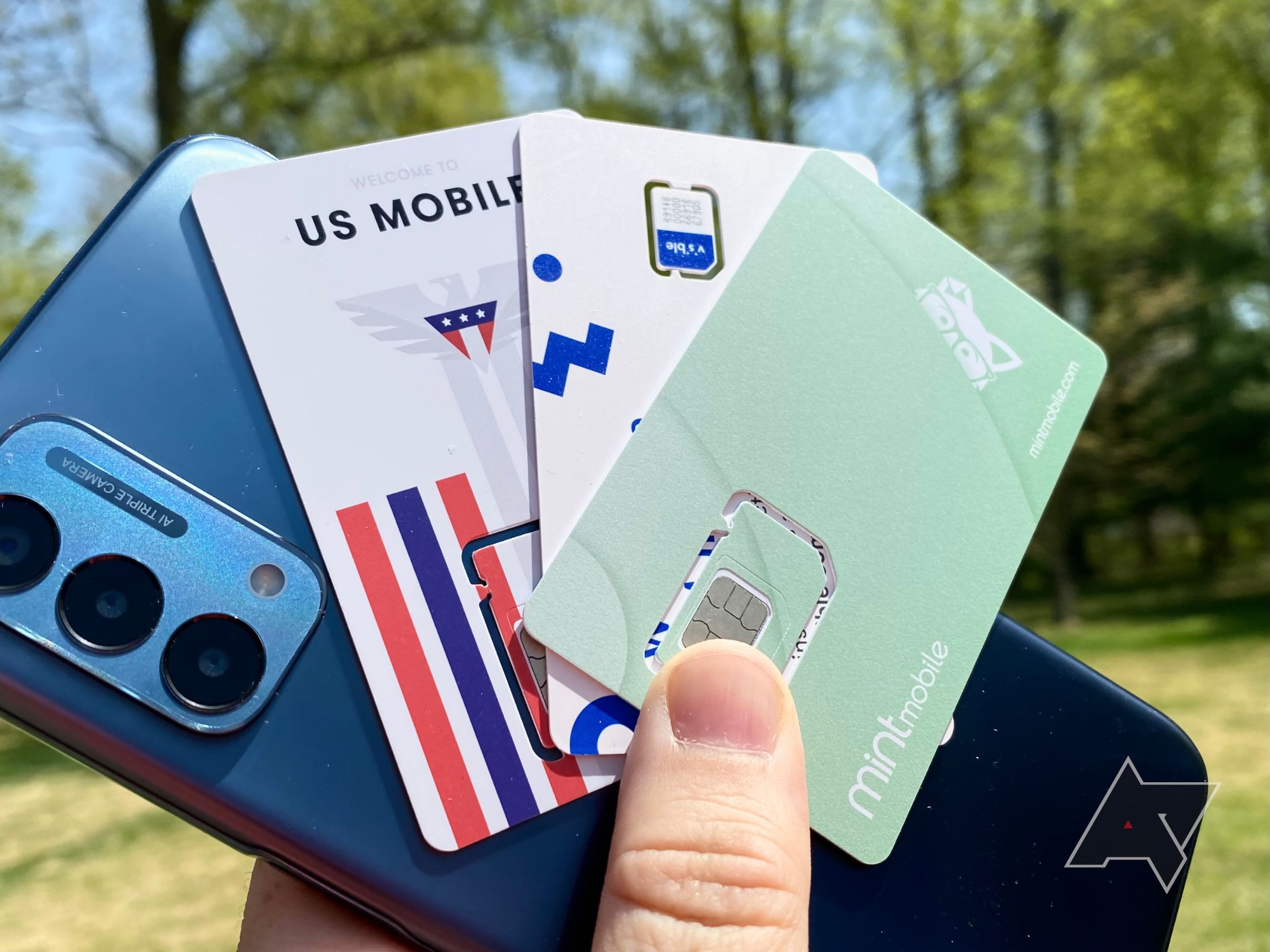 Cartões SIM para US Mobile, Mint Mobile e Visible com um OnePlus Nord N200