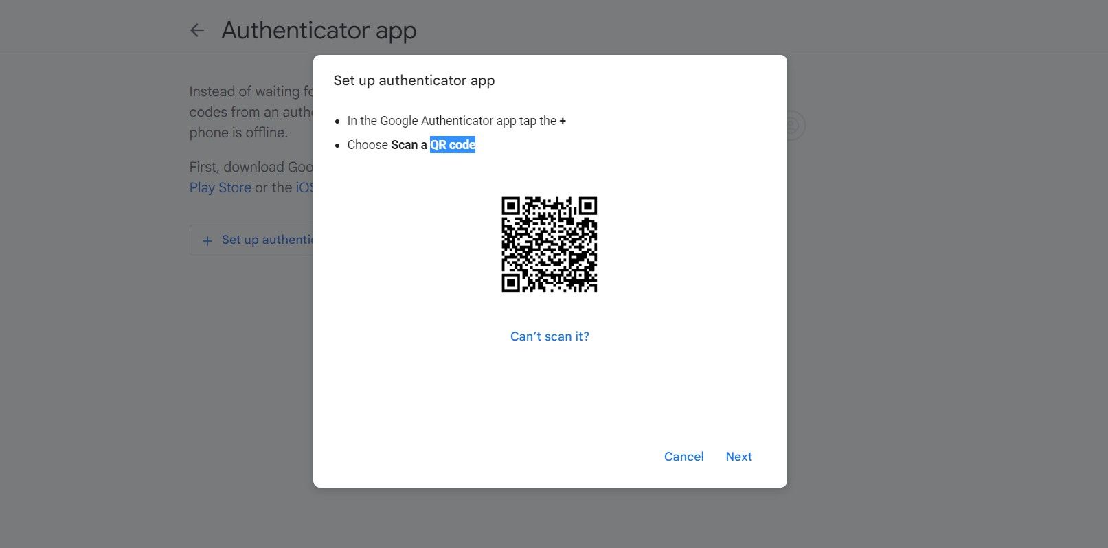 Digitalize o código QR