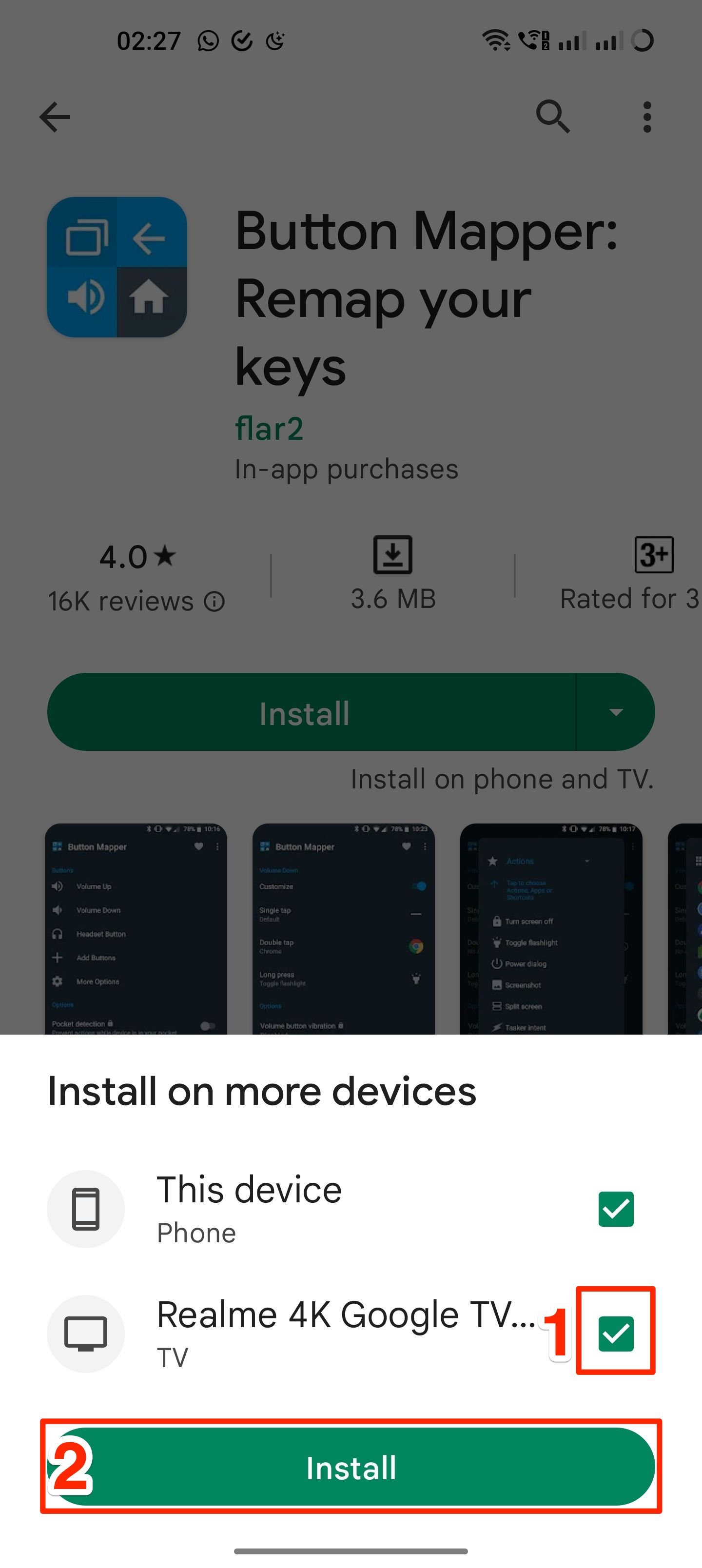 Instale o aplicativo no Google TV da Play Store para Android