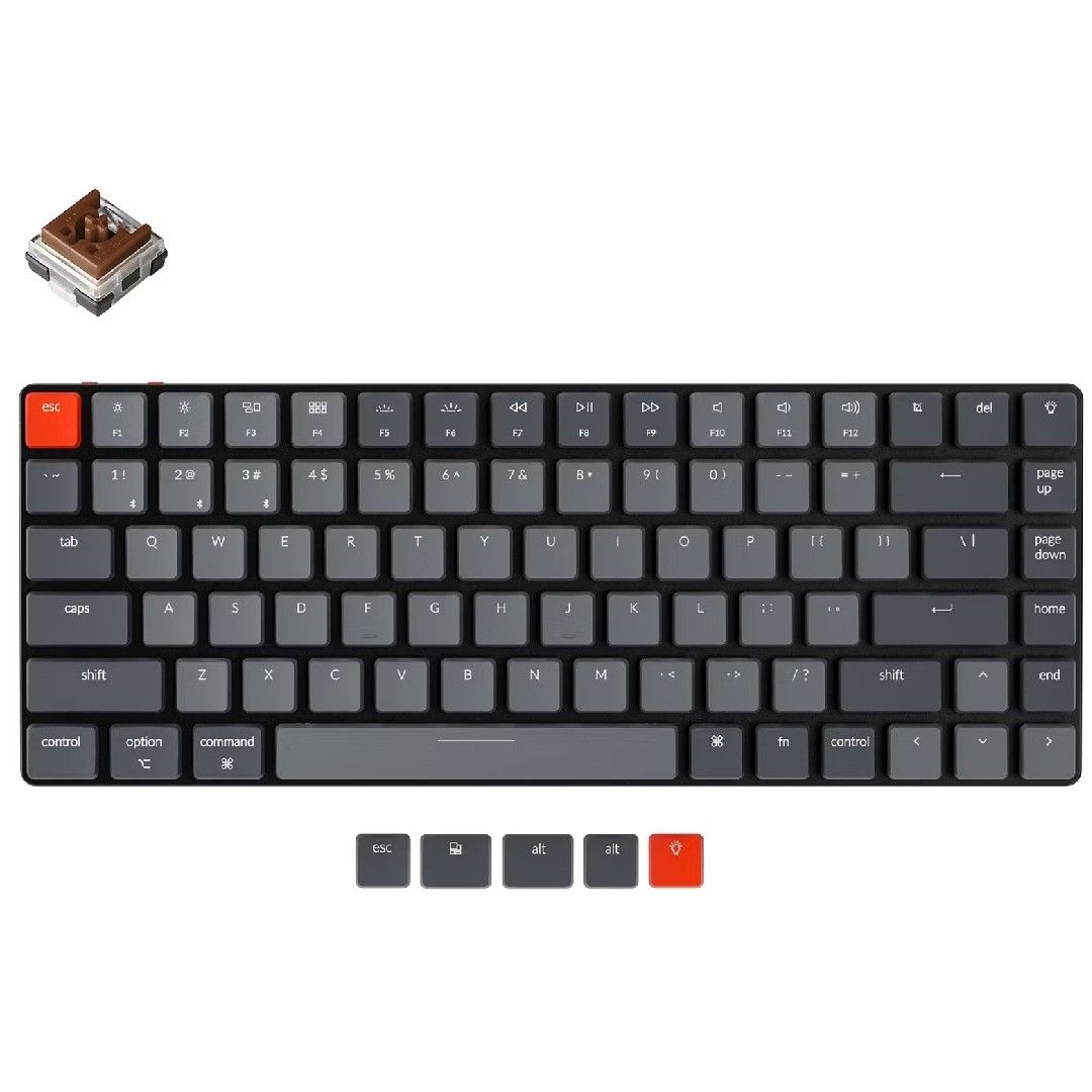 teclado keychron k3 em um fundo branco