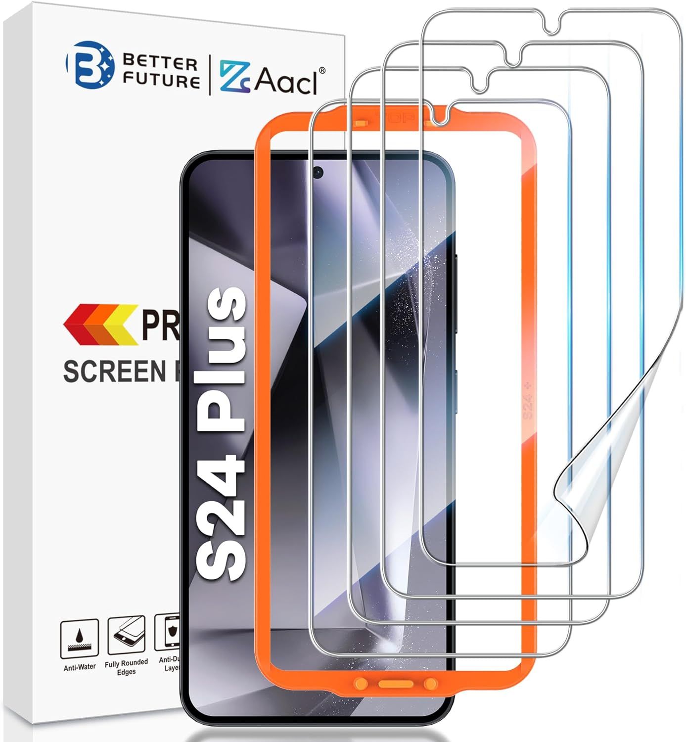 Renderização do protetor de tela AACL Film para Galaxy S24+