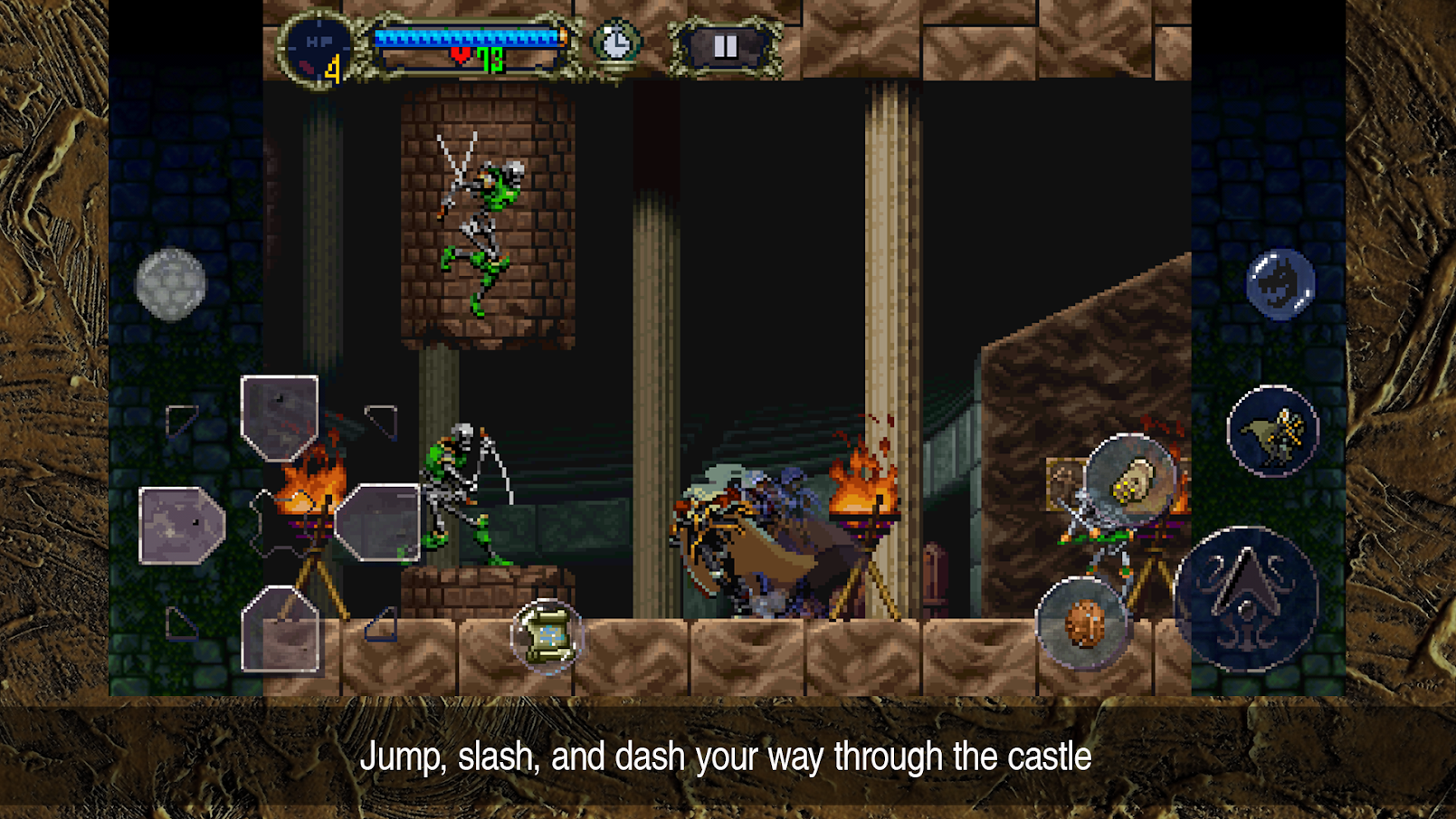 captura de tela do jogo Castlevania Symphony of the Night no Android