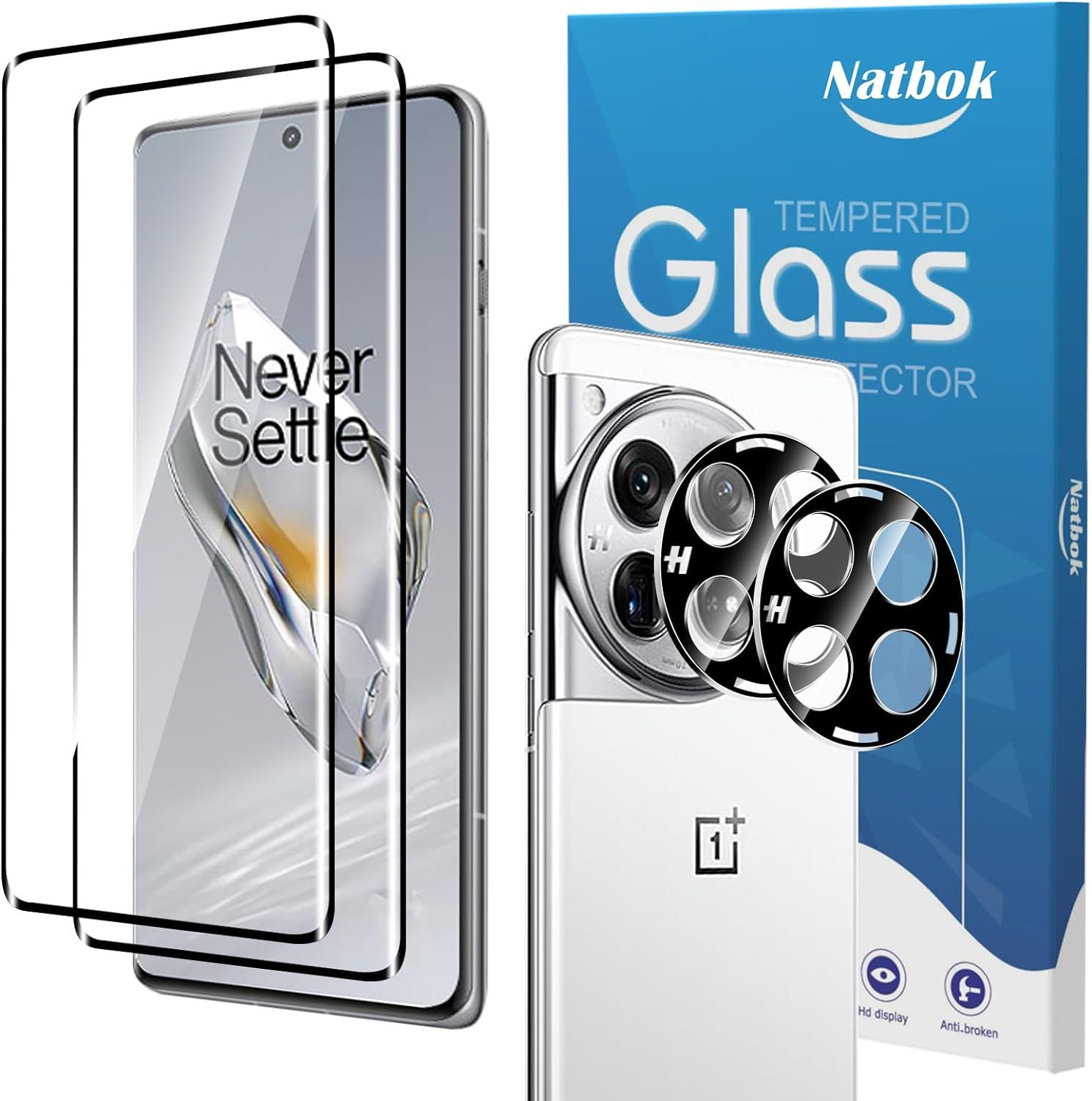 Renderização do protetor de tela Natbok para OnePlus 12