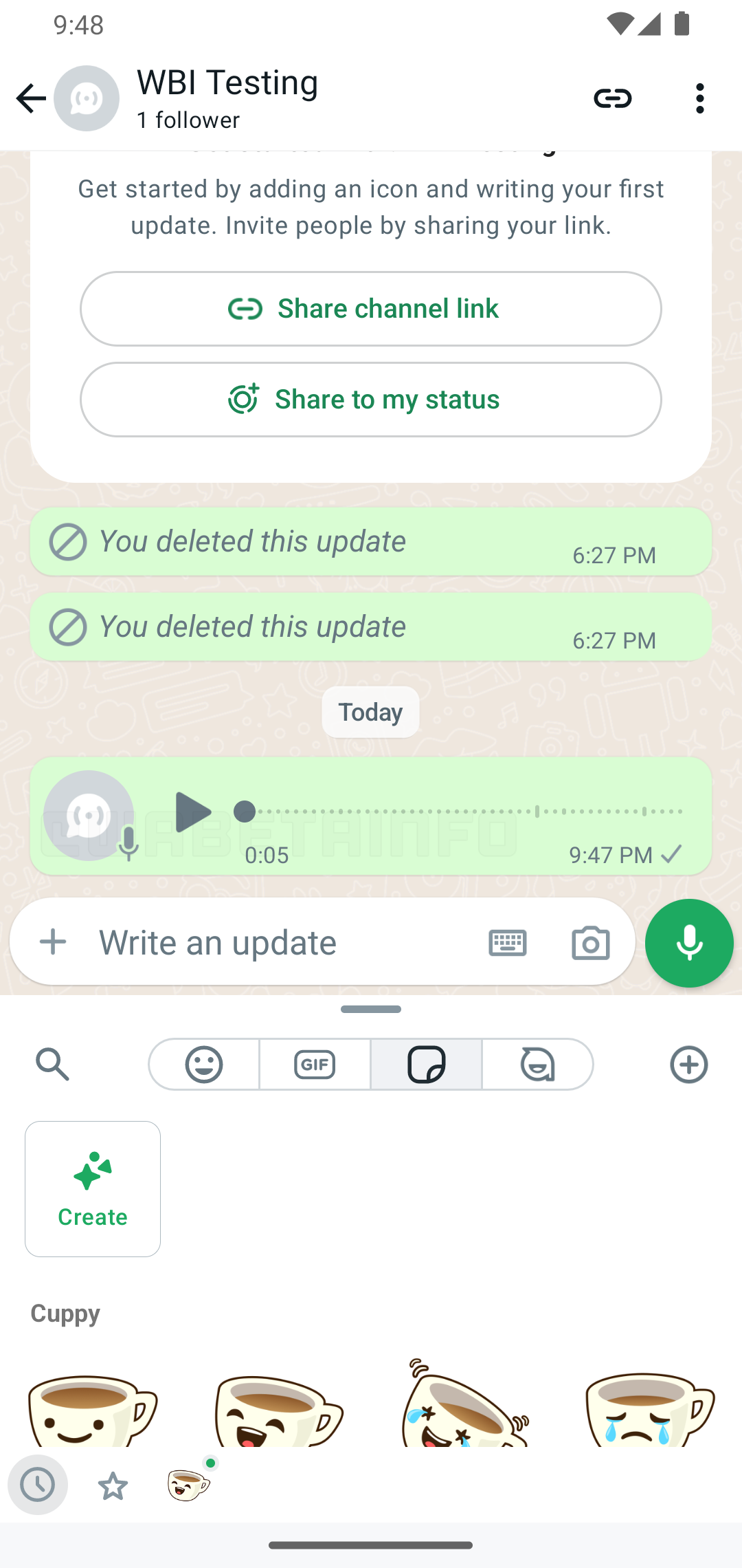 WhatsApp-canal-adesivo-voz-mensagem-compartilhamento-wip