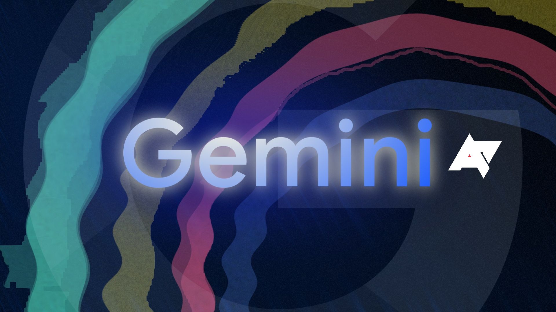 Logotipo Gemini do Google em um fundo colorido