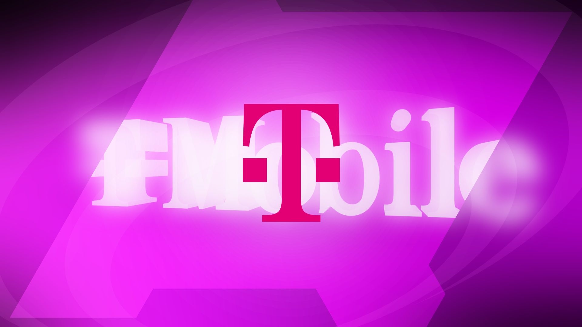O logotipo da T-Mobile contra um fundo roxo
