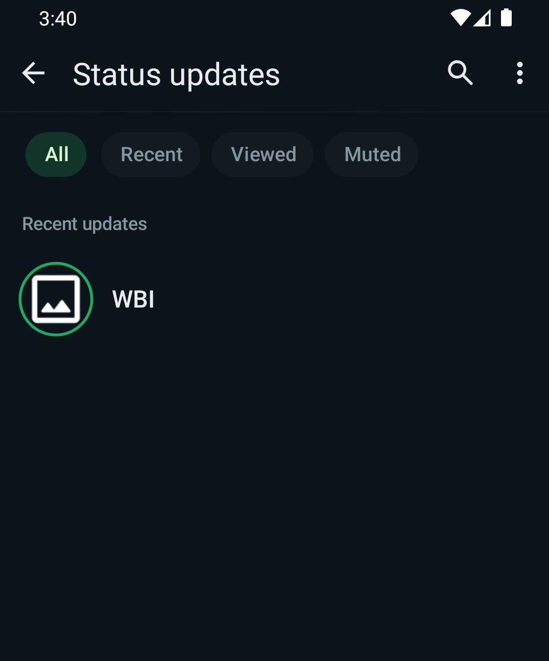 Bug-2 da atualização de status beta do WhatsApp