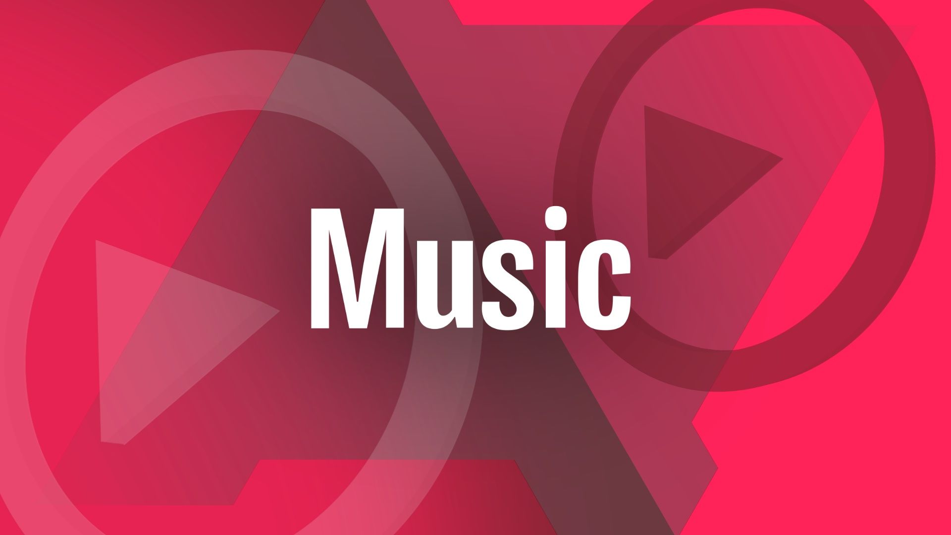 O logotipo do YouTube Music contra um fundo vermelho