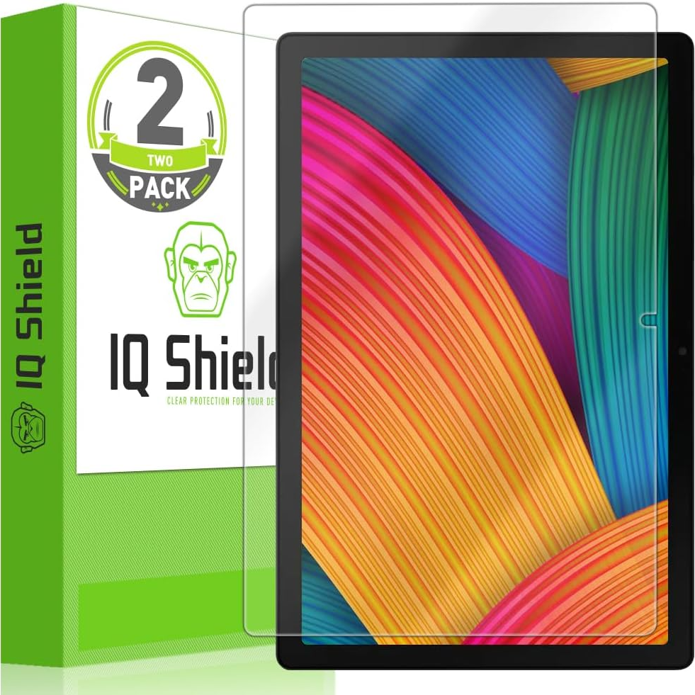 IQ-Shield-Screen-Protector-Galaxy-Tab-A9+ em fundo branco com embalagem e tablet