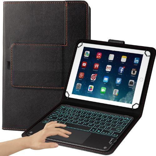 Teclado Eoso TouchPad com tablet e teclado no case