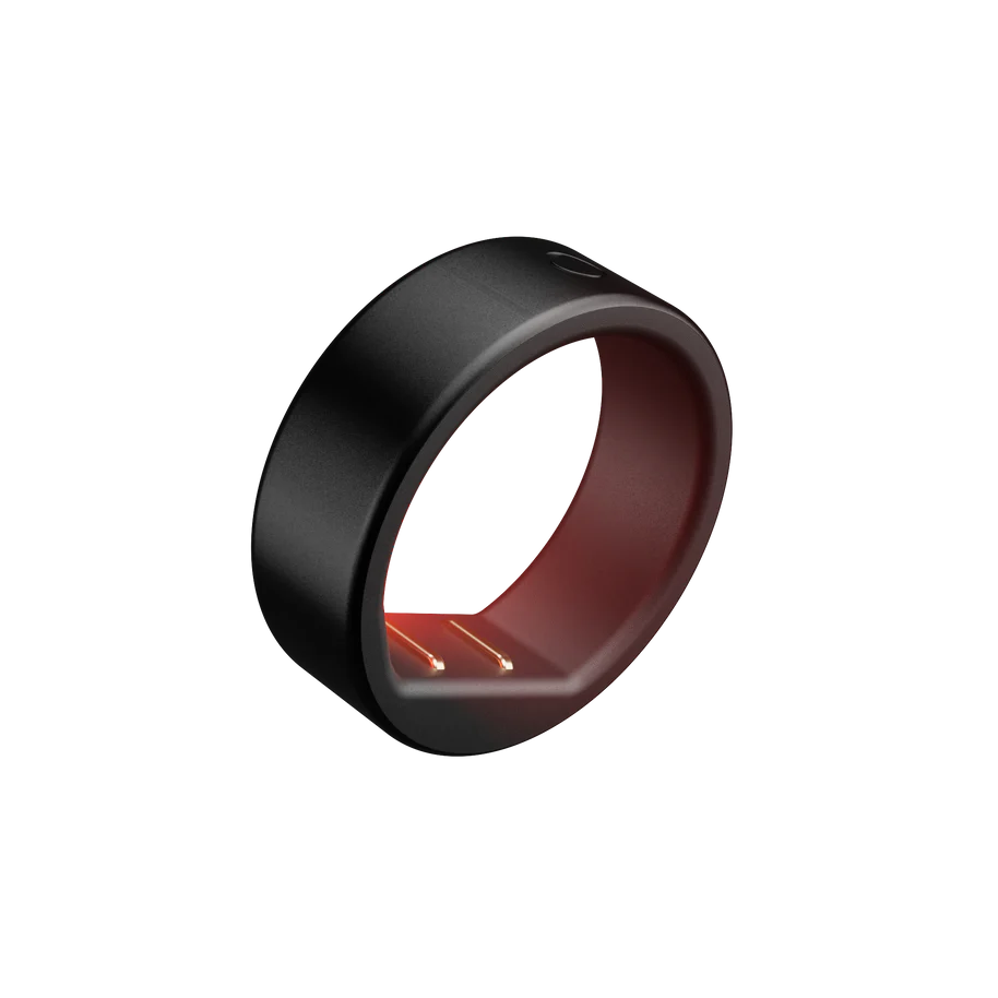 Anel circular Vista lateral do anel inteligente fino dos sensores