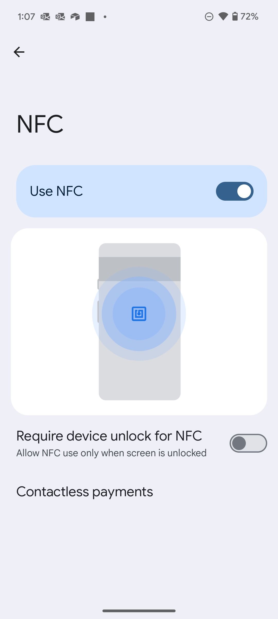 NFC habilitado no Android