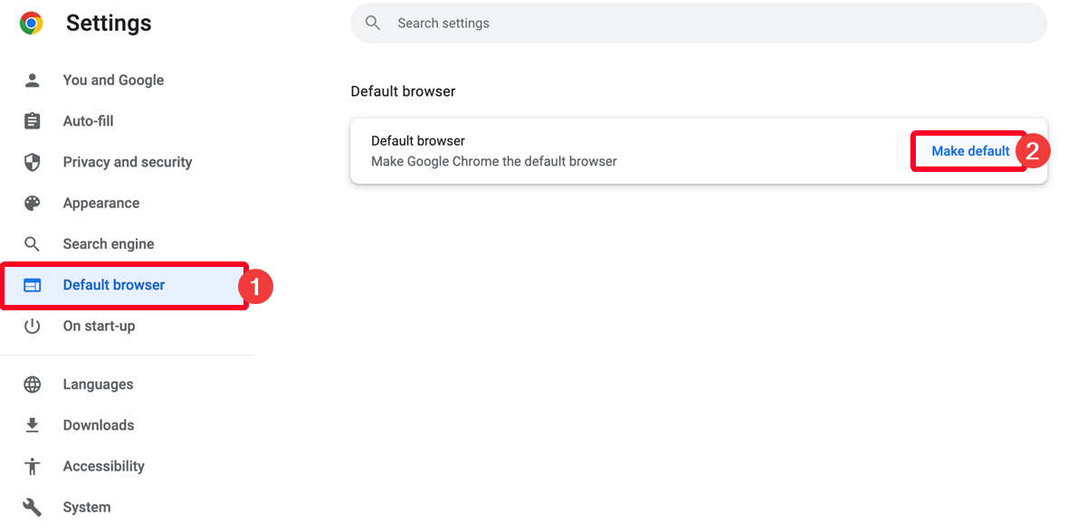 Captura de tela do menu de configurações do Chrome no Mac